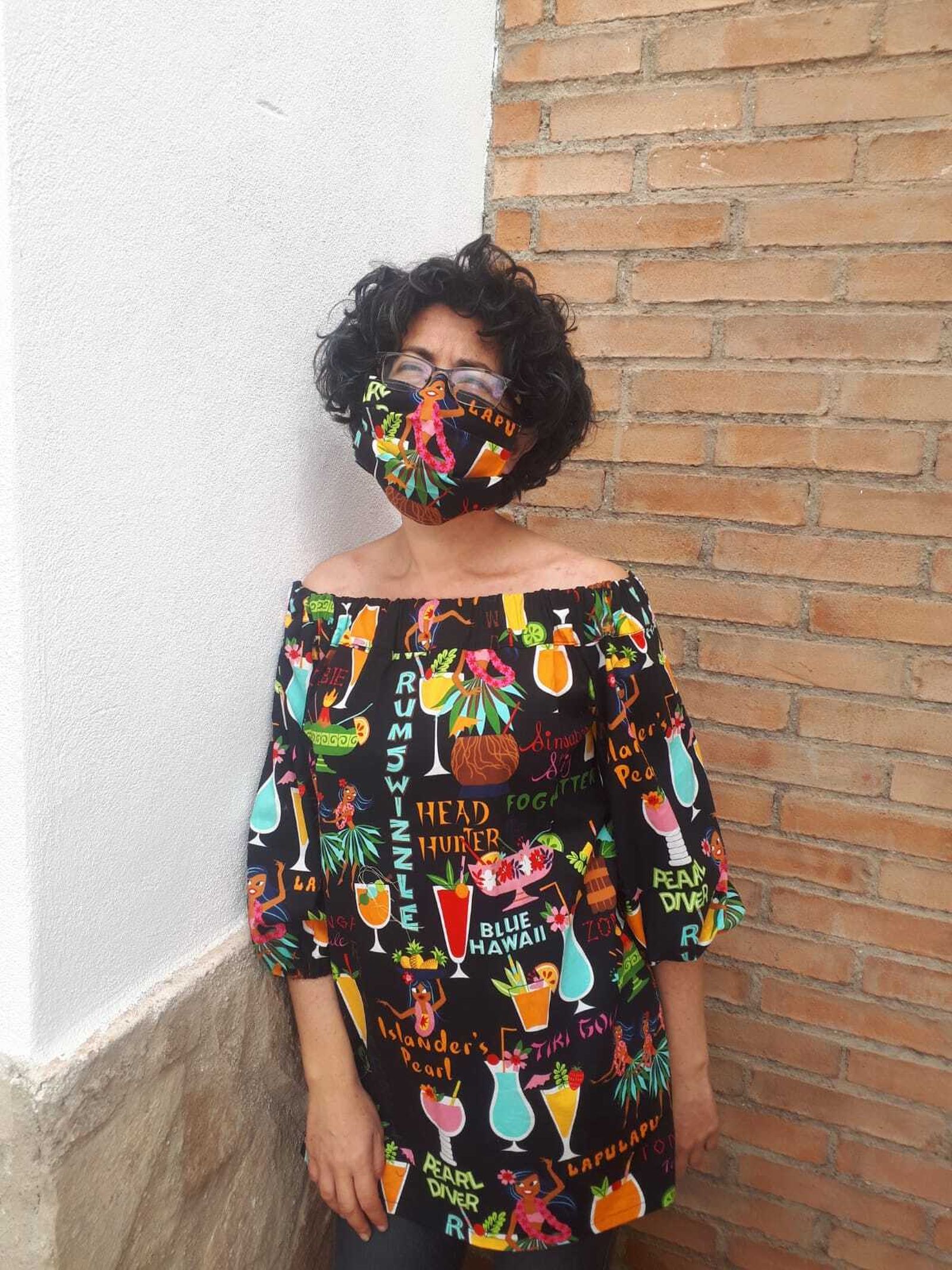 Nanni Q, con uno de sus diseños conjuntados a la moda.