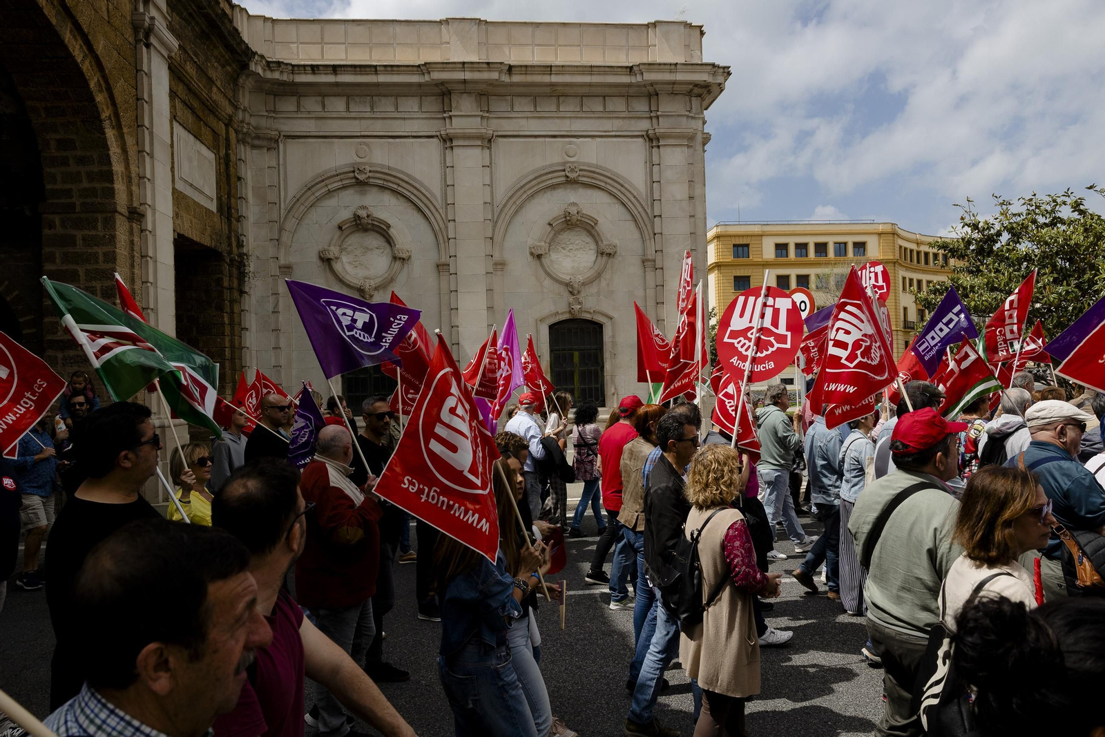 Imágenes de la manifestación del 1 de Mayo en Cádiz