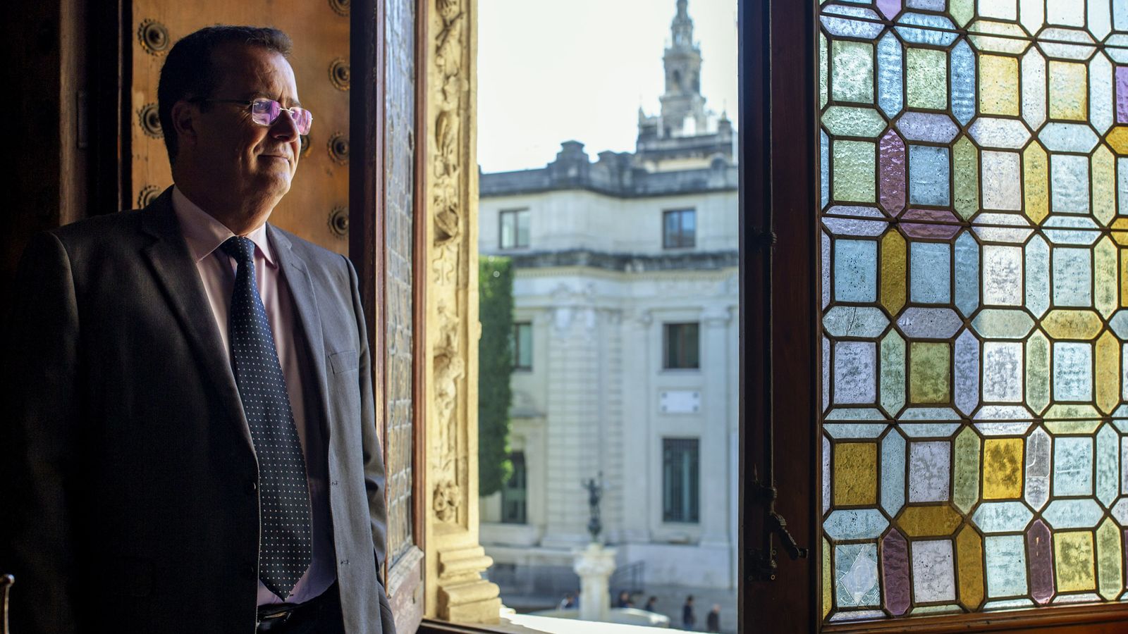 Juan Carlos Cabrera en el Ayuntamiento.