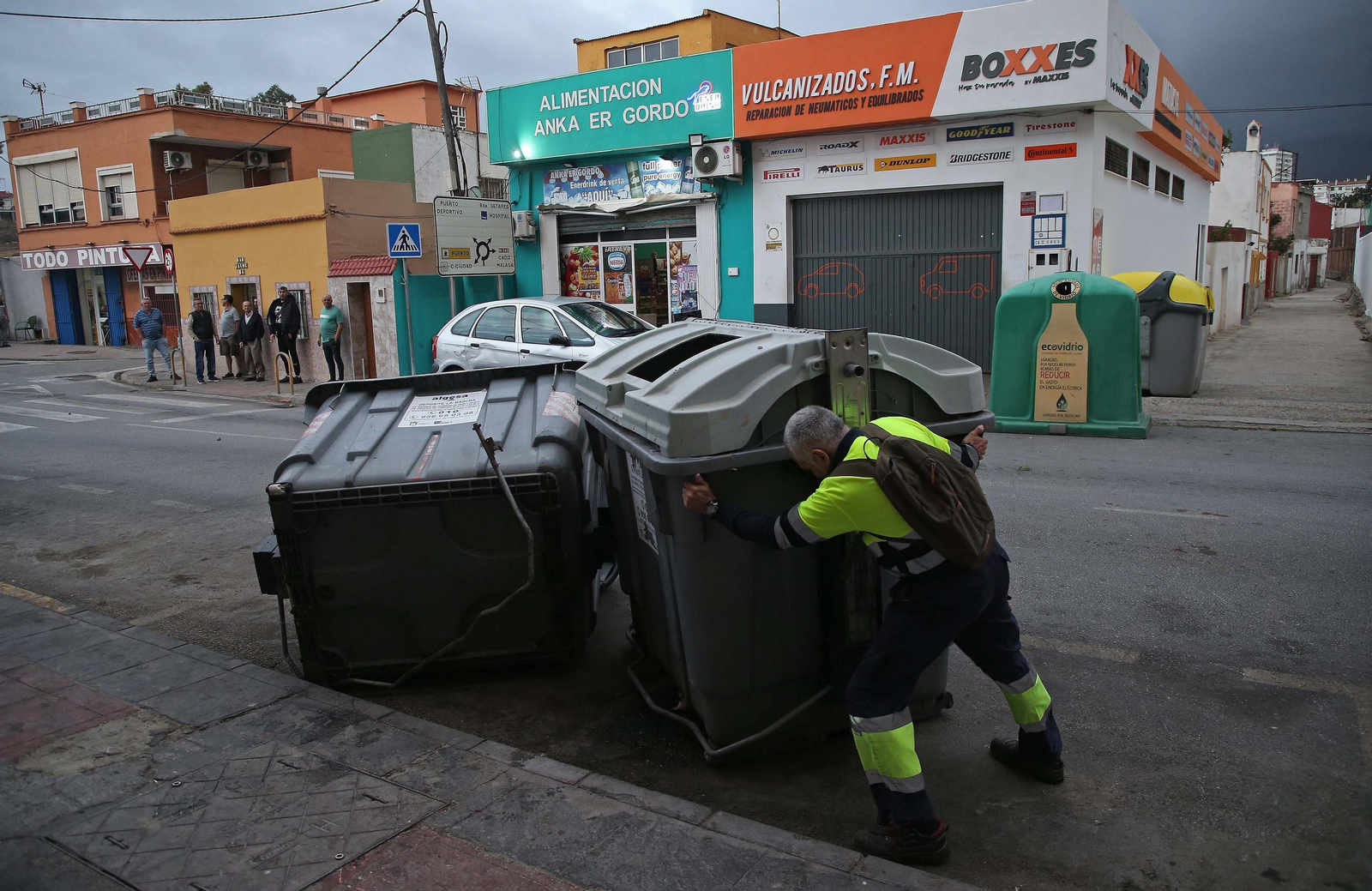 El paso de la borrasca Aline por Algeciras, en imágenes