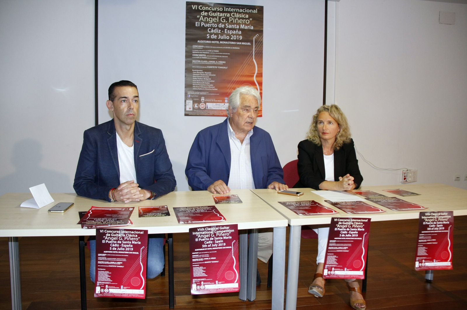 Un momento de la presentación del concurso de guitarra.