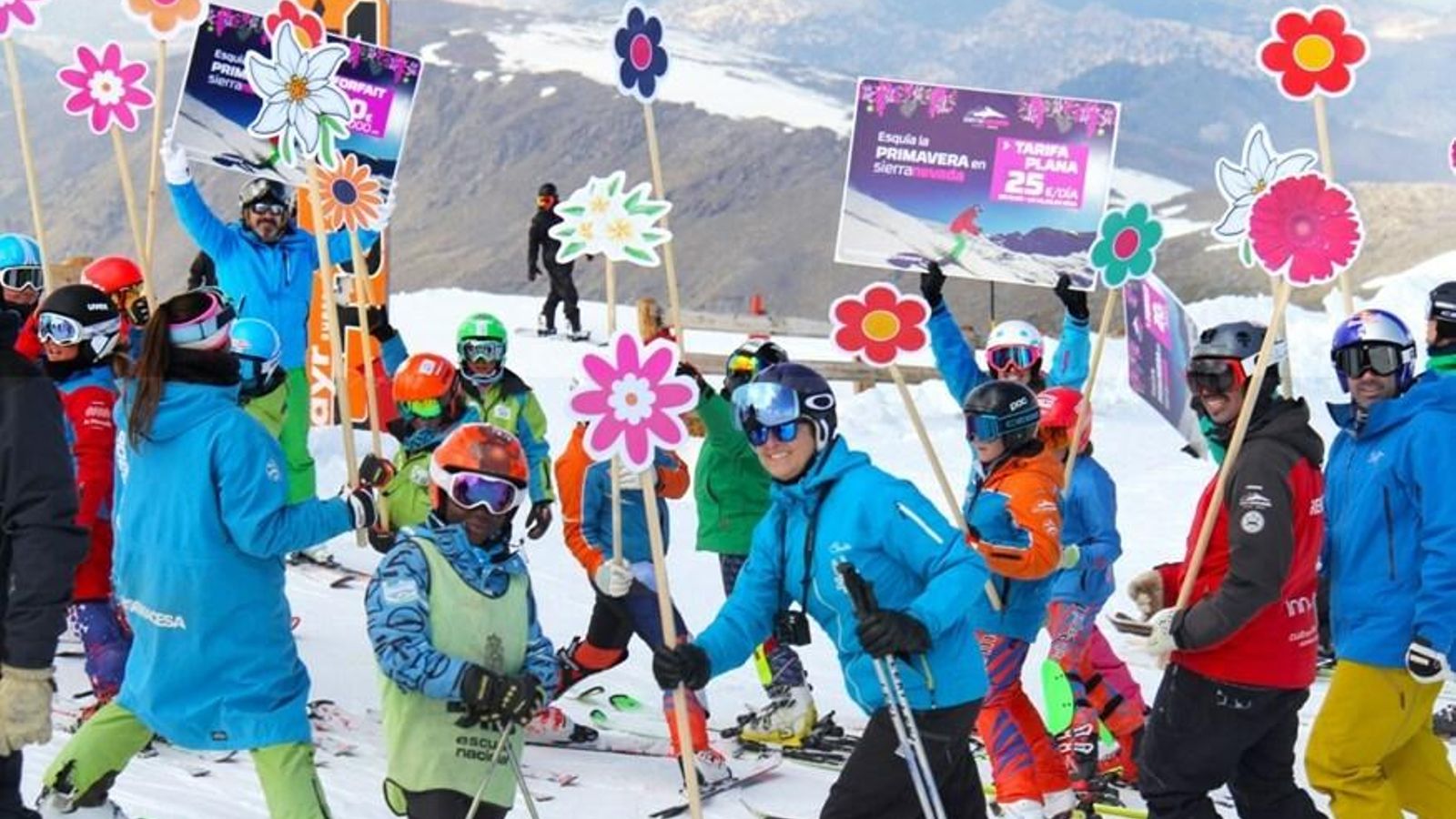 Descenso 'flower power'