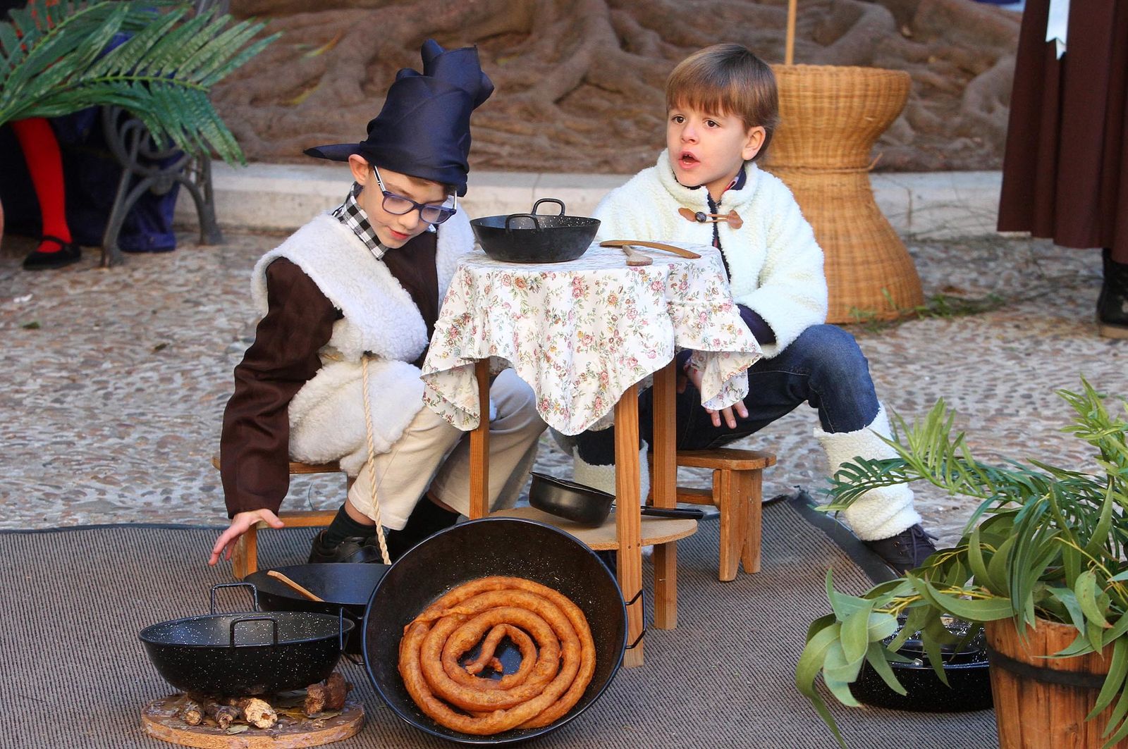 Imágenes del Belén viviente del Colegio María Inmaculada.