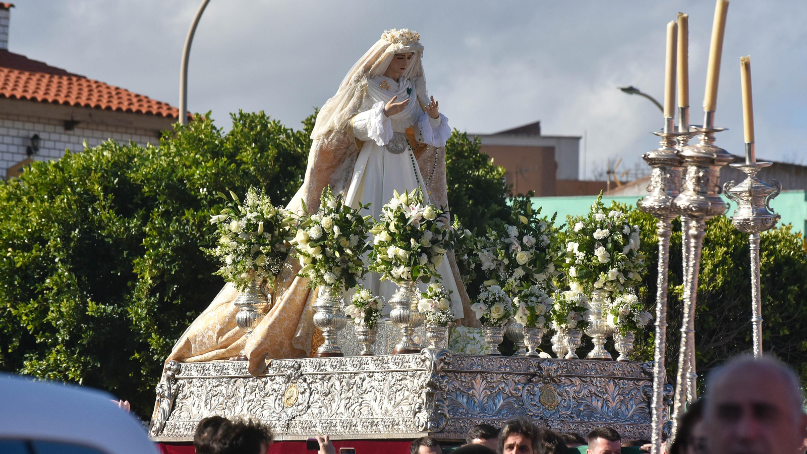La vuelta de la Virgen de la Esperanza a La Línea, en imágenes
