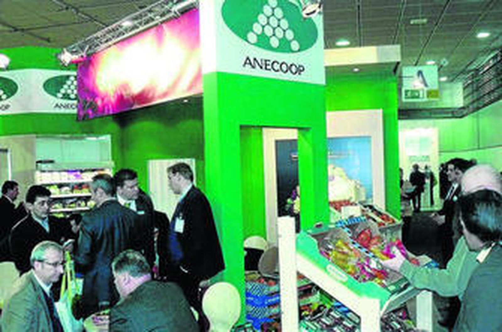 Imagen del stand de la valenciana Anecoop, durante la pasada edición de Fruit Logistica.