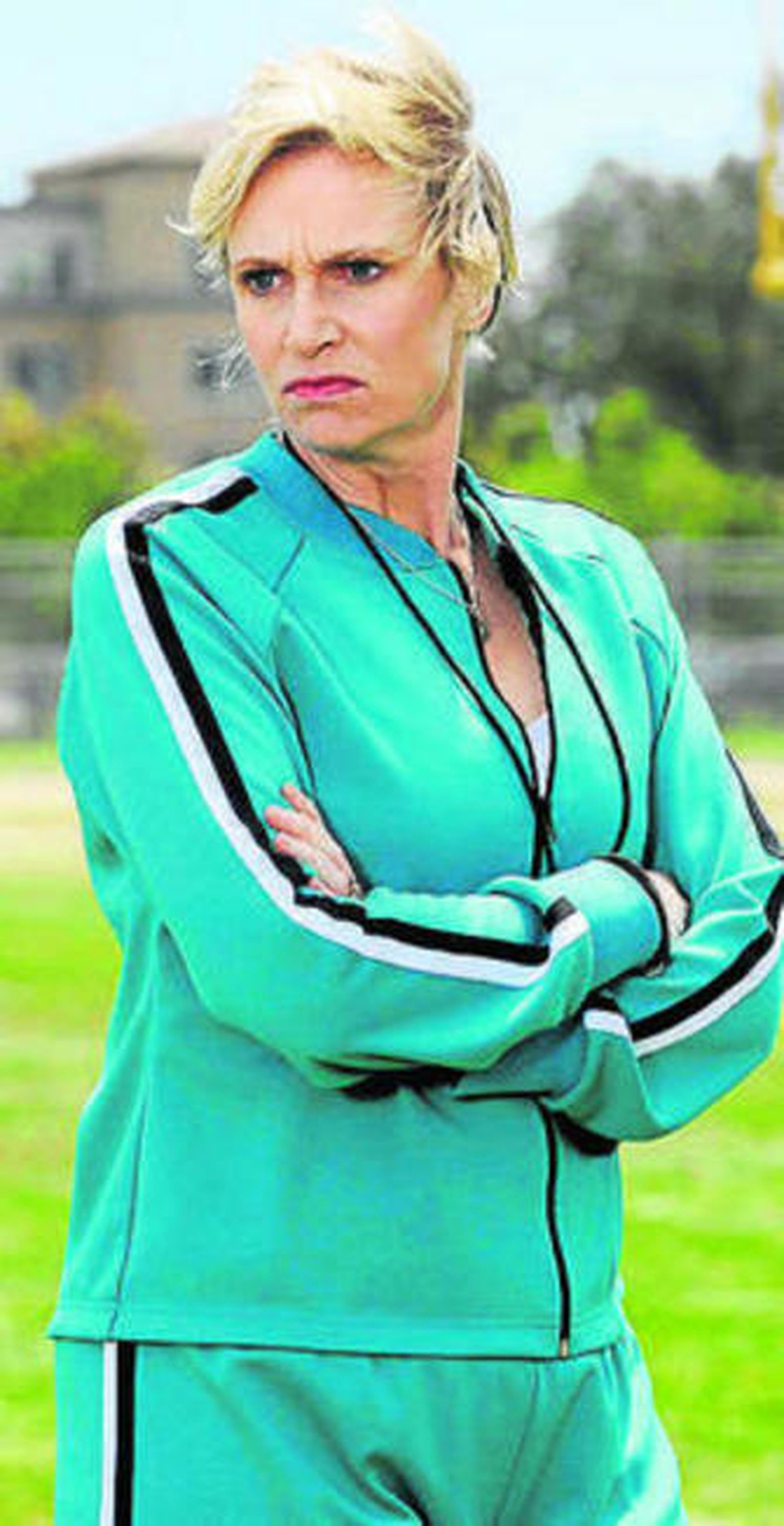 La actriz Jane Lynch en 'Glee'.