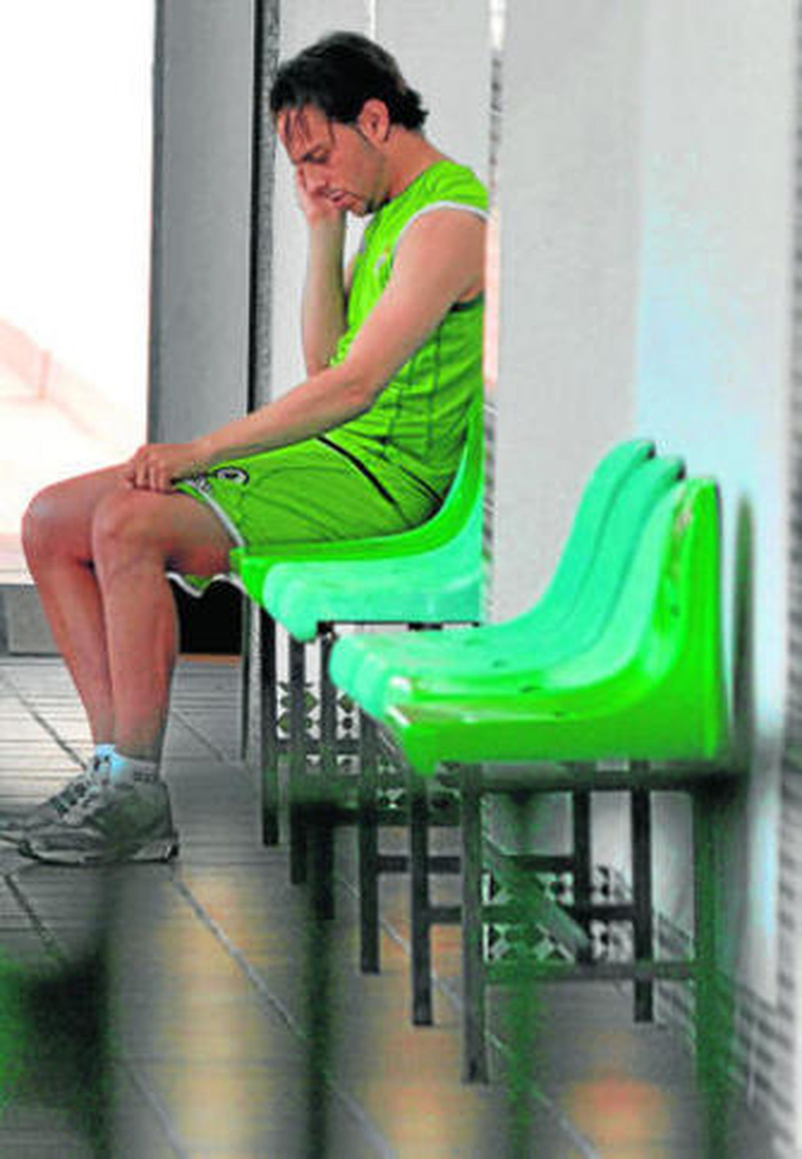 Sergio García, ayer en la ciudad deportiva.