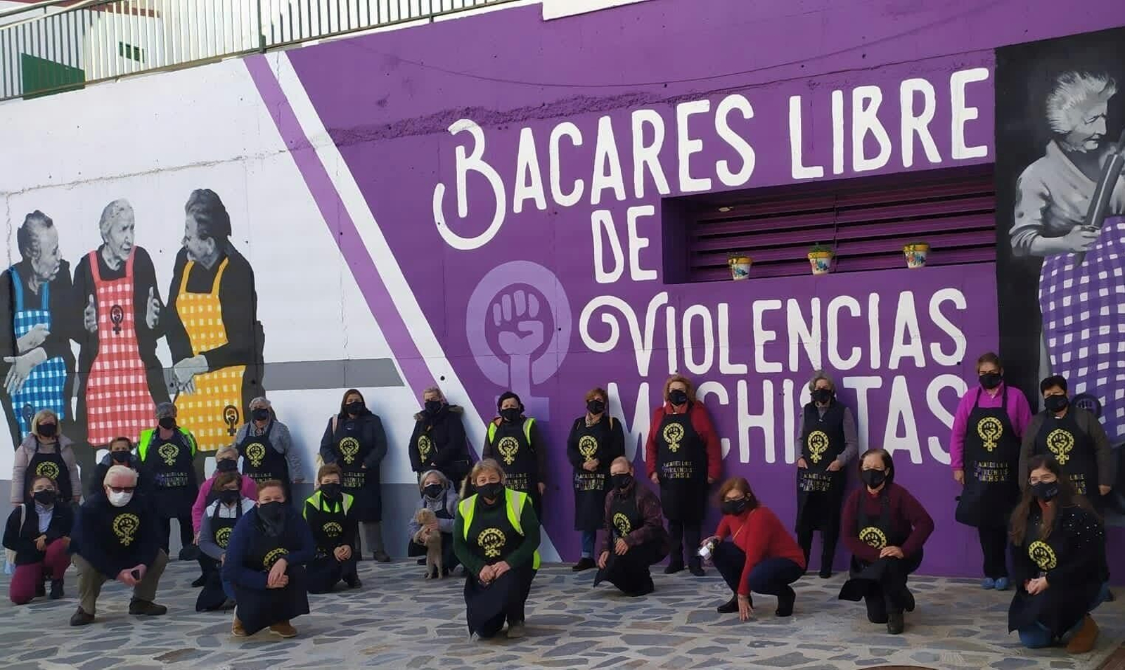 Representantes de la Asociación de Mujeres Progresistas de Bacares.