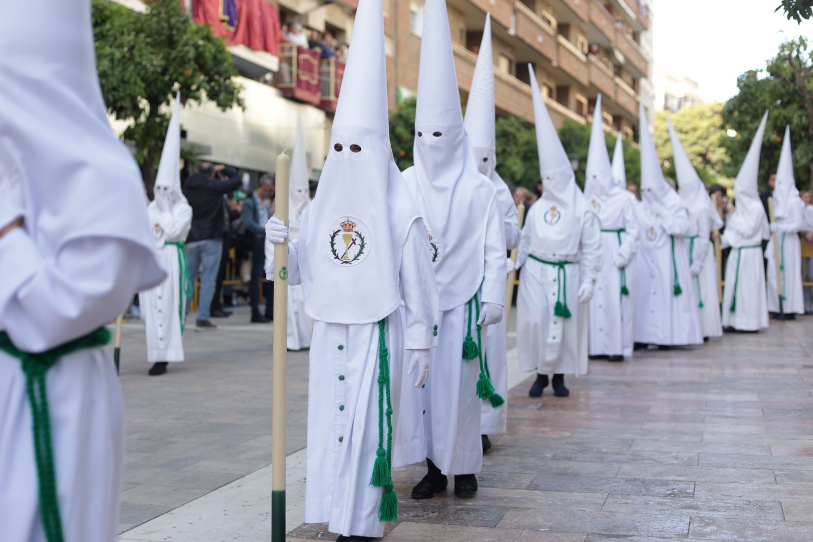 La hermandad de la Oración en el Huerto de la Semana Santa de Huelva 2023, en imágenes.