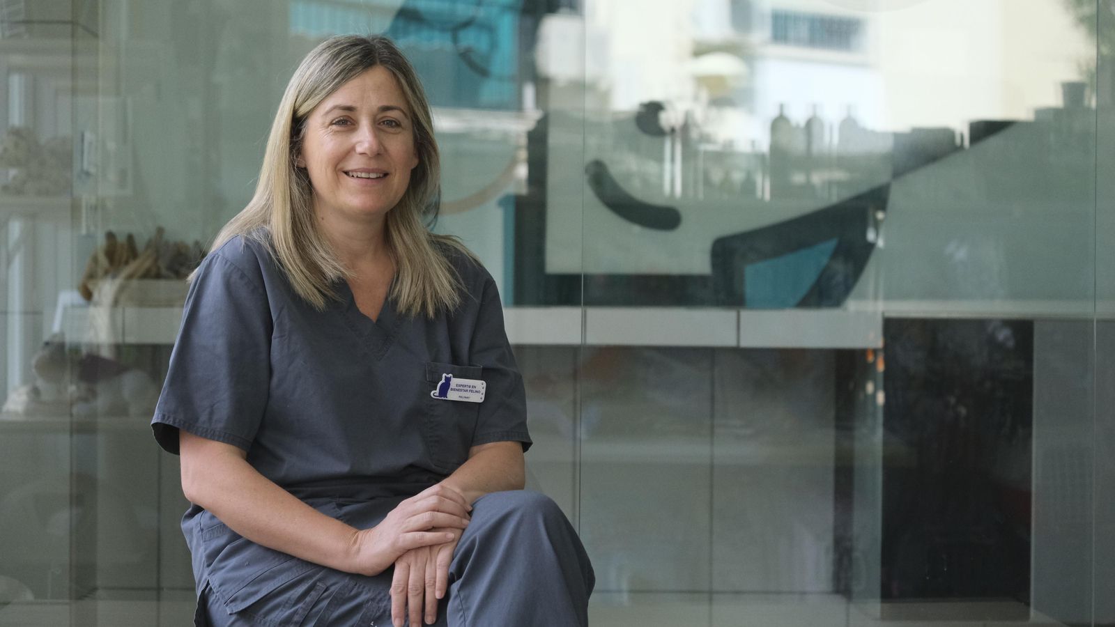 María José Delgado, en la clínica Veta.