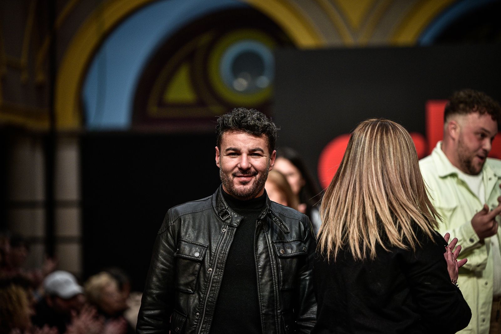 Imágenes de la inauguración de la Pasarela Flamenca en el patio del Ayuntamiento