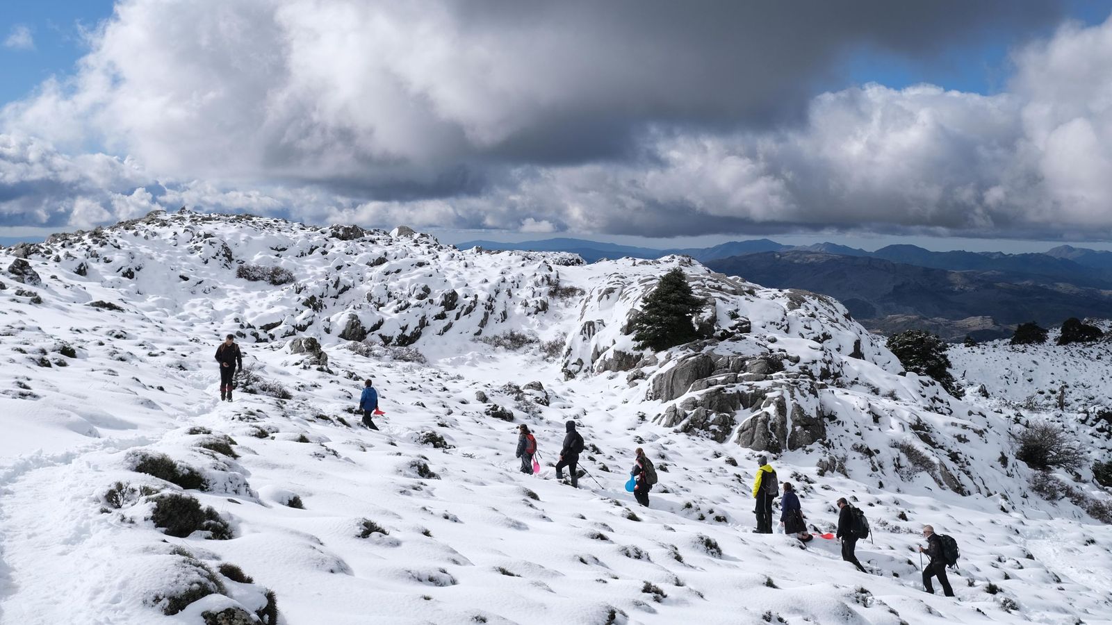Vistas hacia el interior de la Serranía de Ronda.
