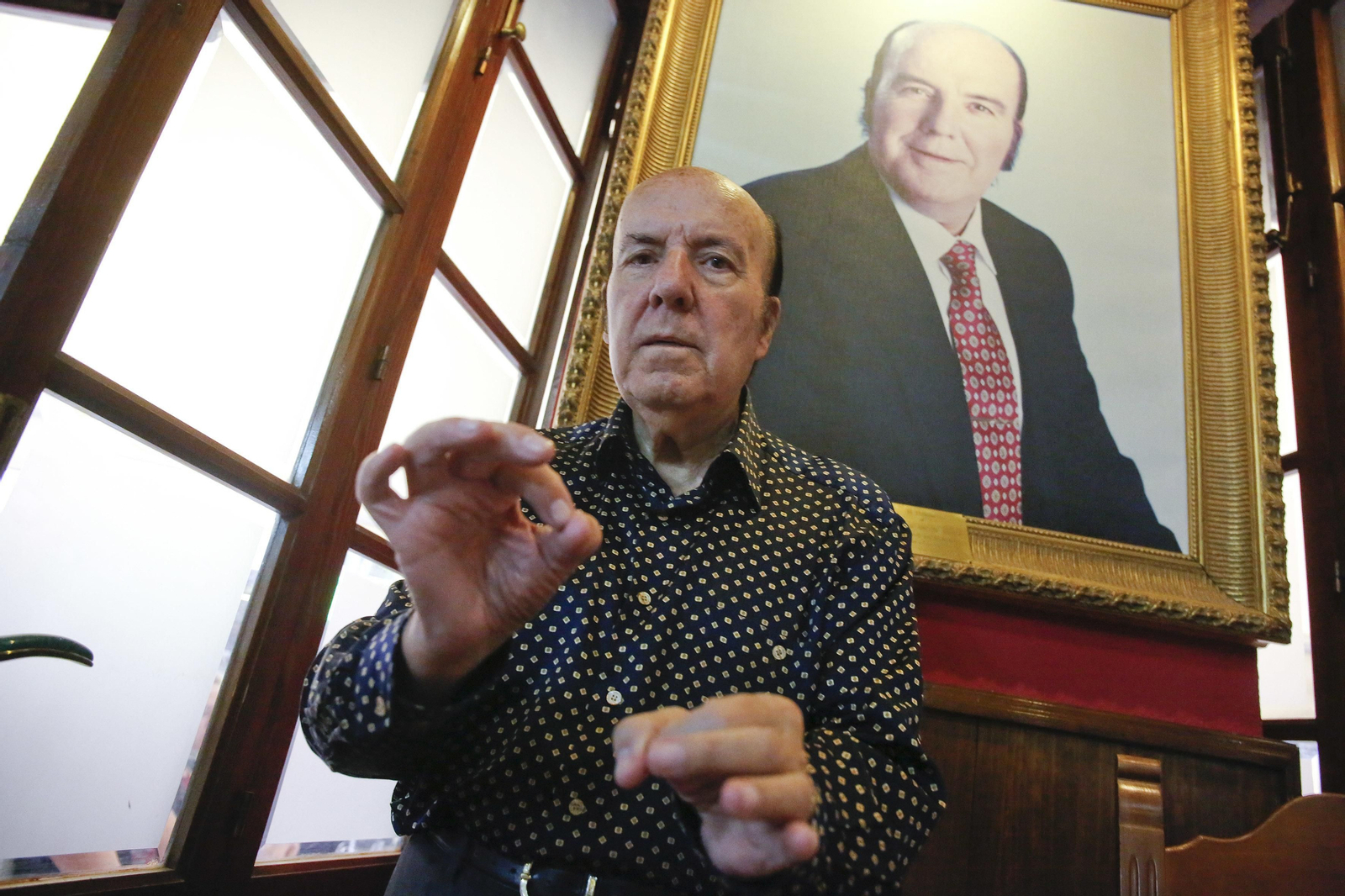 Chiquito de la Calzada, en el restaurante Chinitas.