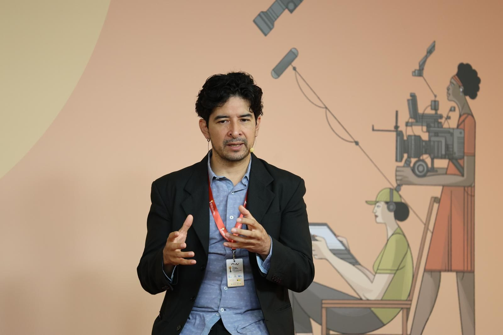 El joven cineasta mexicano Pierre Saint Martin Castellanos.