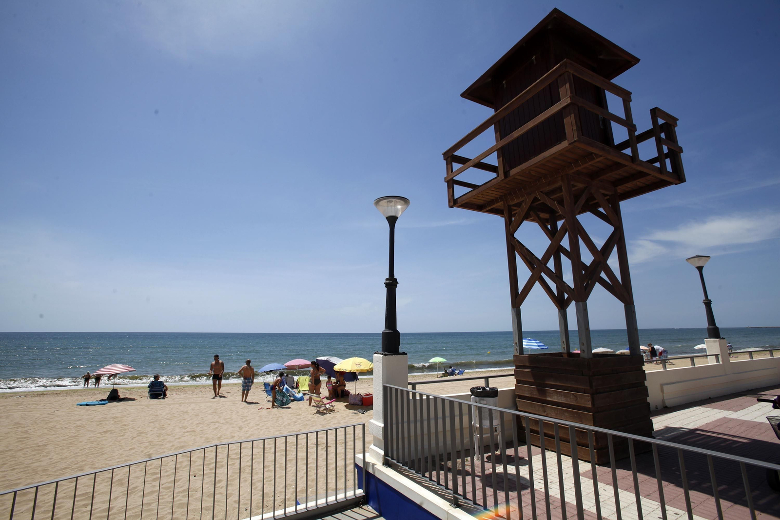 La playa Central de Isla Cristina el pasado fin de semana.