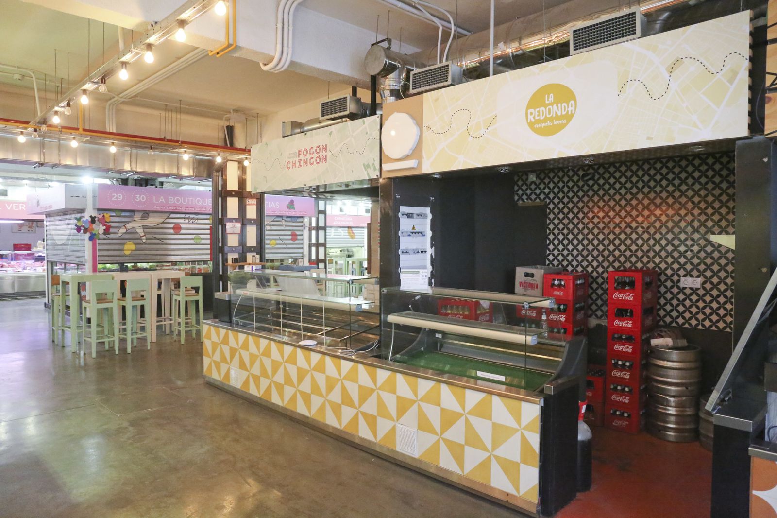 Mercado de la Merced de Málaga sin actividad