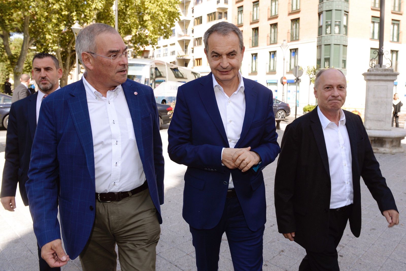Zapatero, antes de un acto en Valladolid
