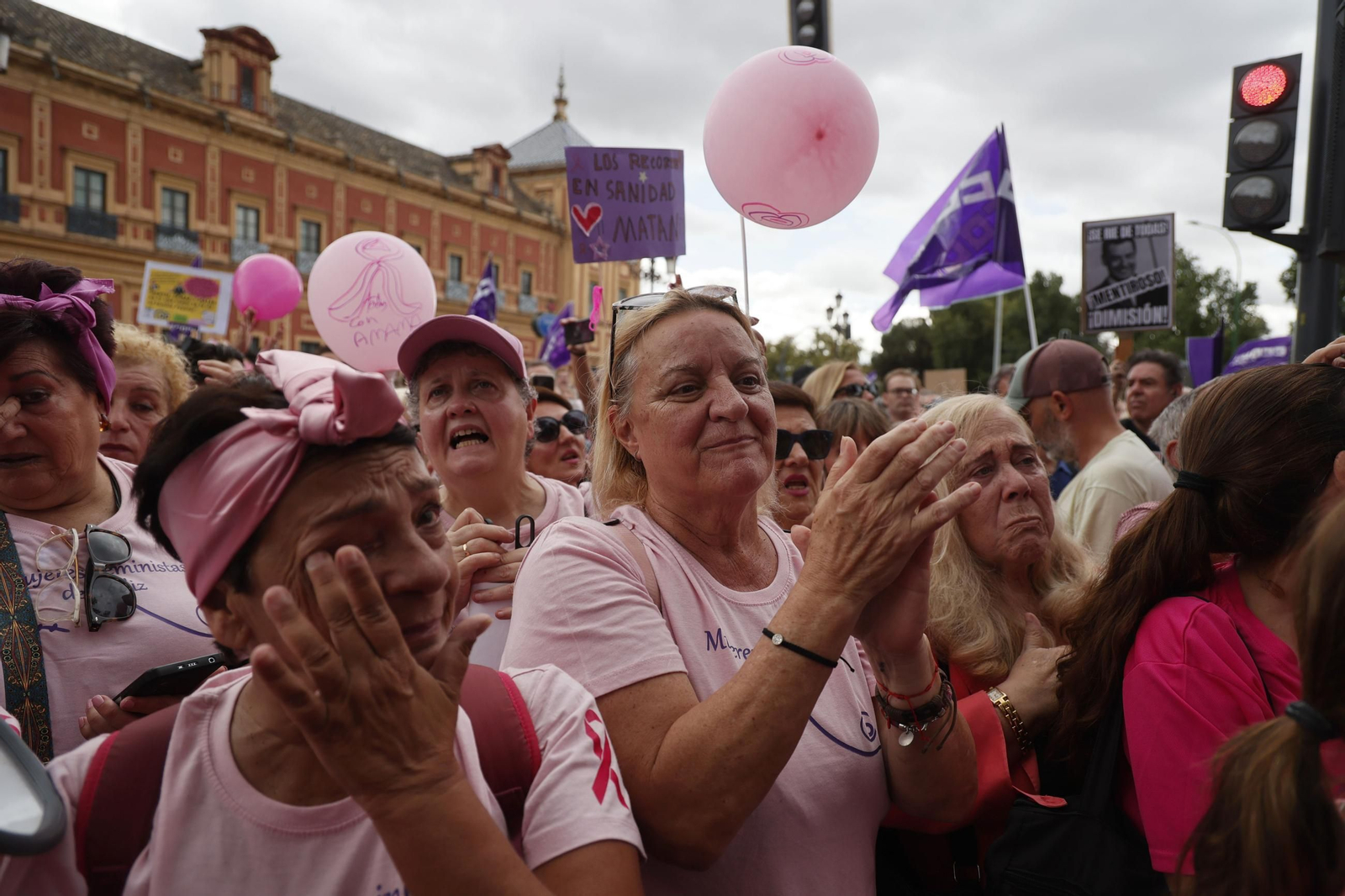 Las imágenes de la manifestación convocada por Amama