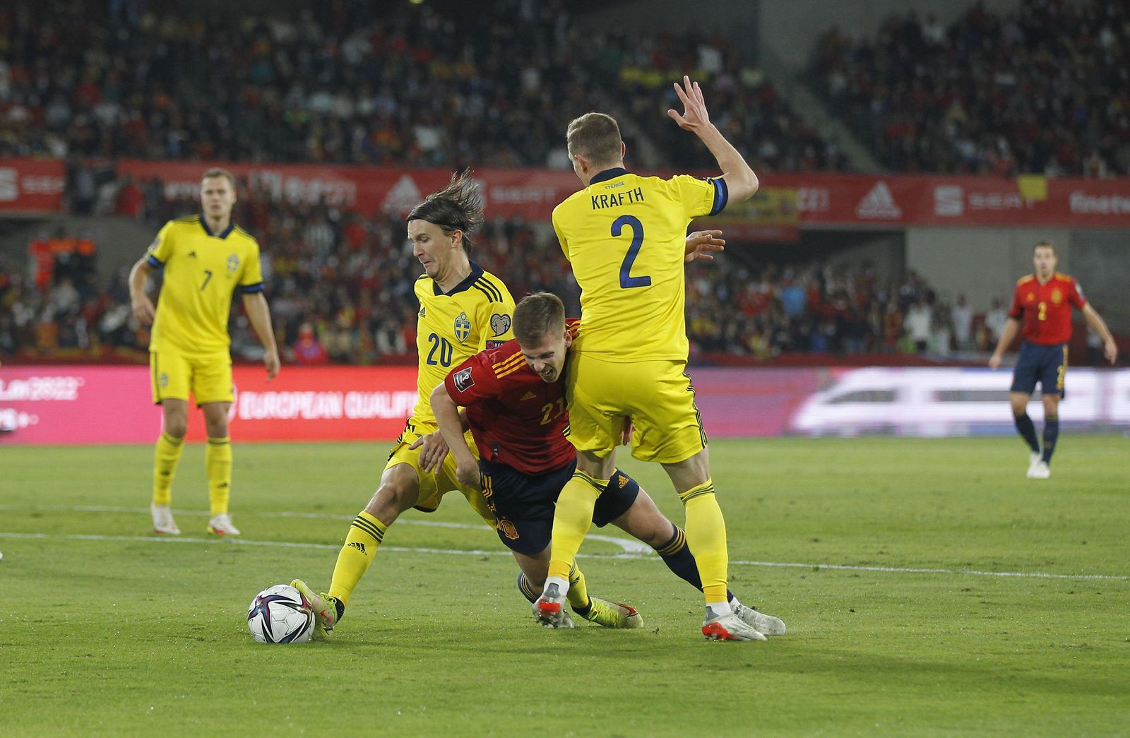 Las imágenes del España-Suecia