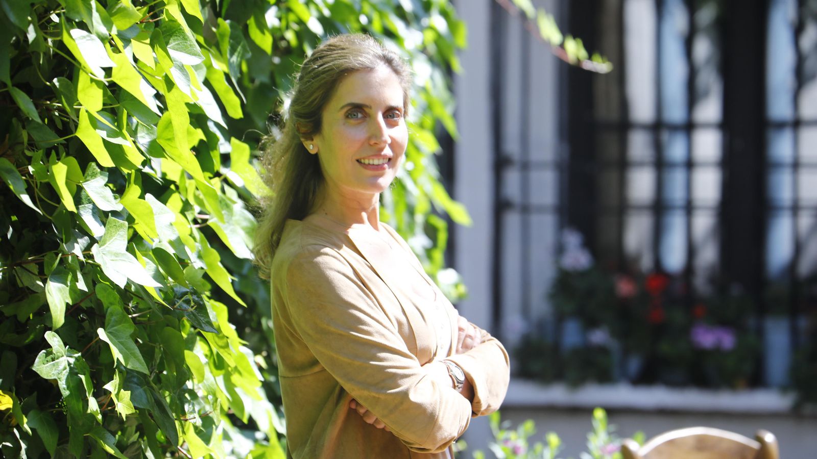 La presidenta de la Asociación de casetas Tradicionales, Charo Sánchez de Puerta.