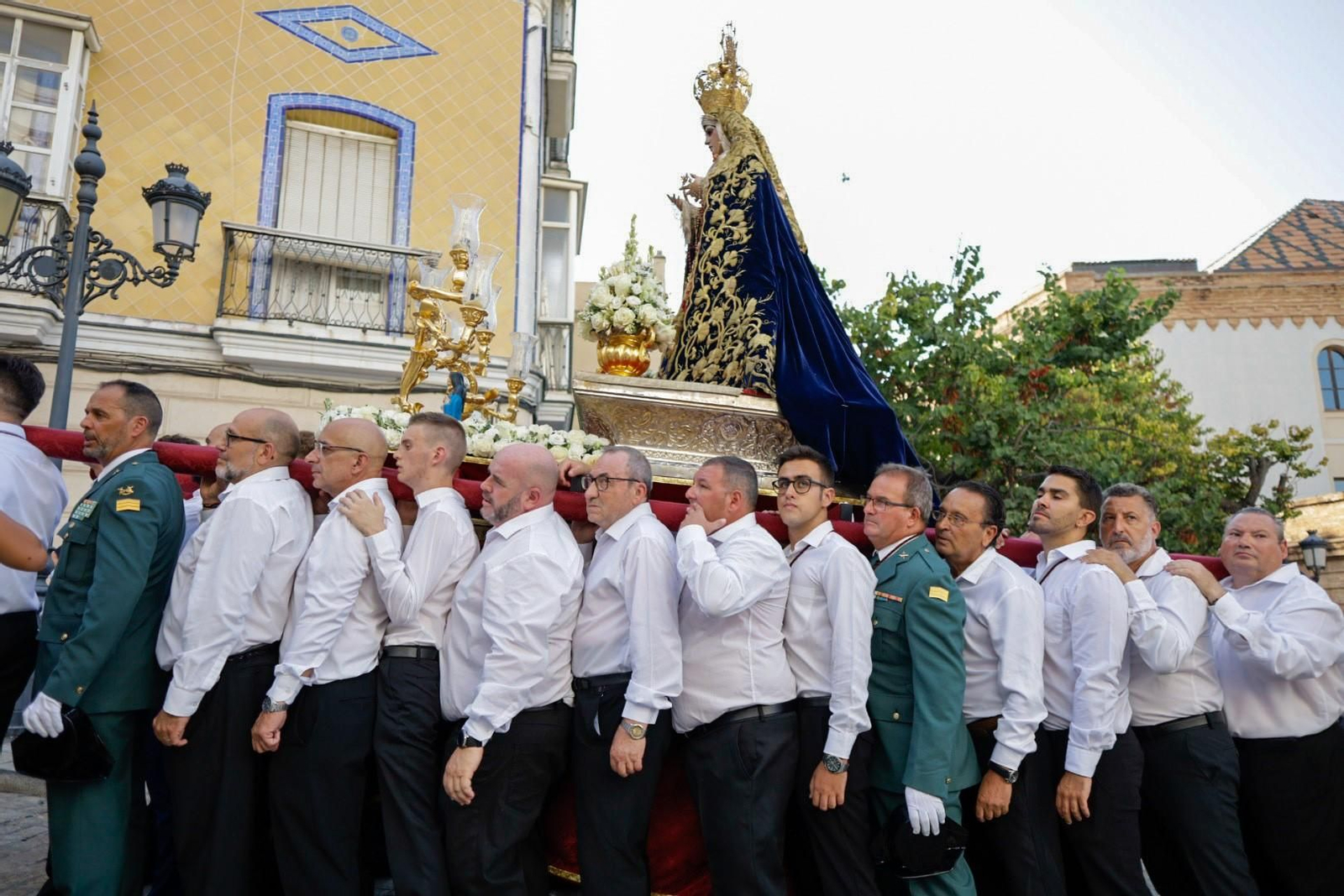 Así llegaba este 11 de agosto a Santo Domingo la Virgen de la Victoria de Expiración