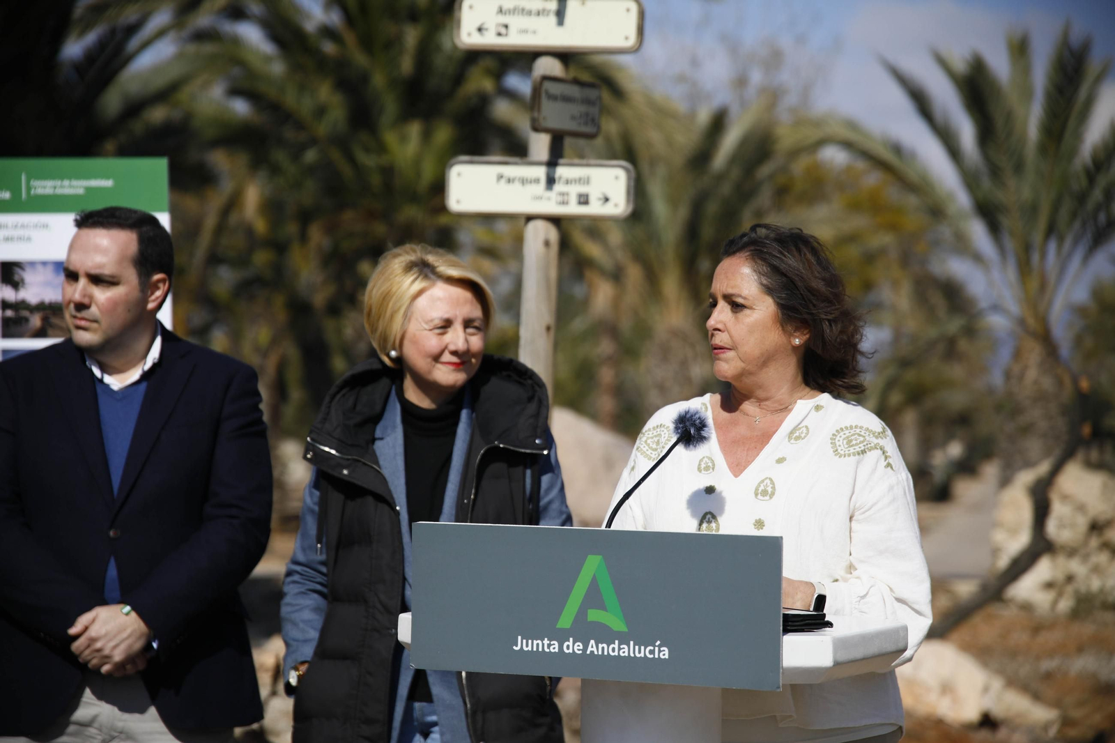 Imágenes de las obras en el parque del Boticario de Almería