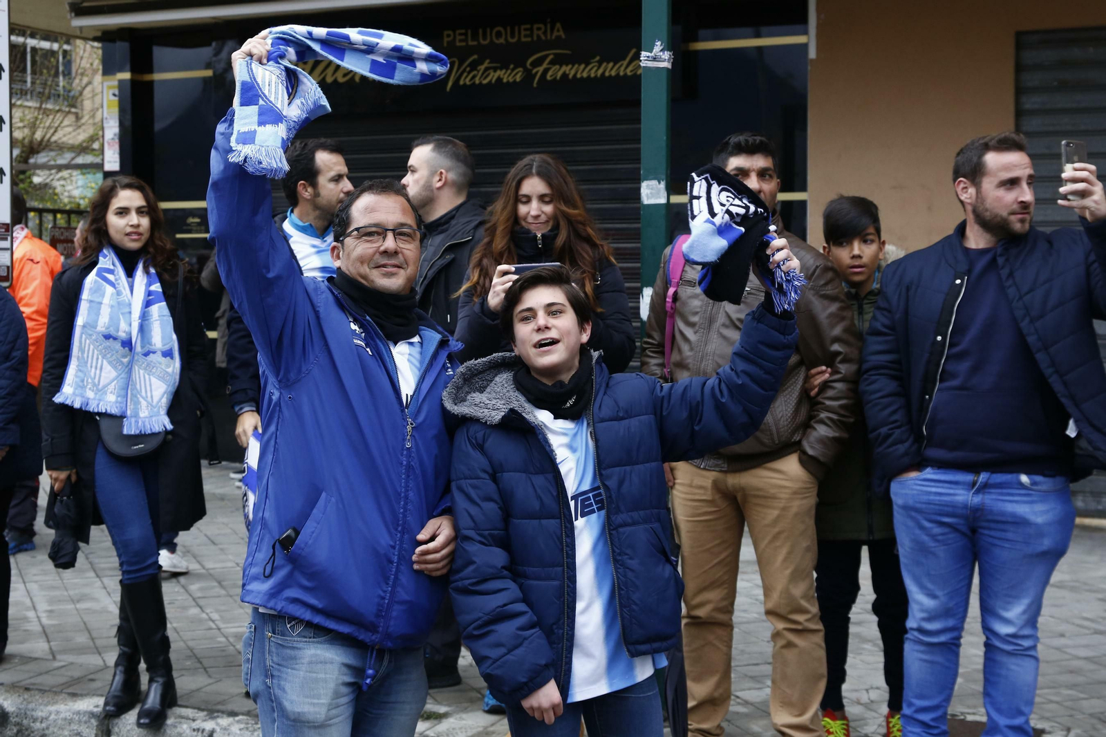 Las fotos de la afición malaguista en Granada