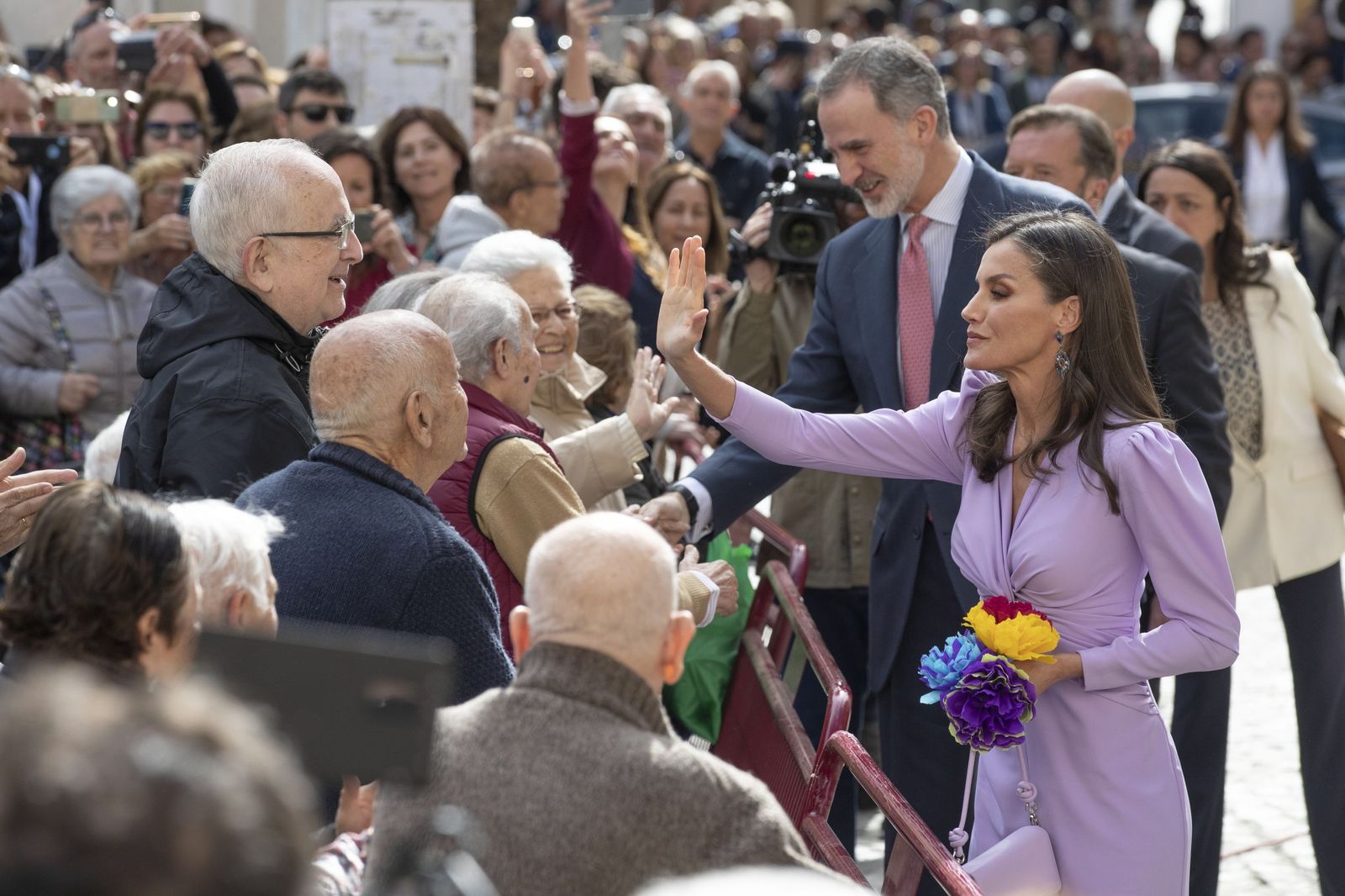 Los Reyes de España, durante la inauguración del Congreso de la Lengua celebrado en Cádiz el año pasado.