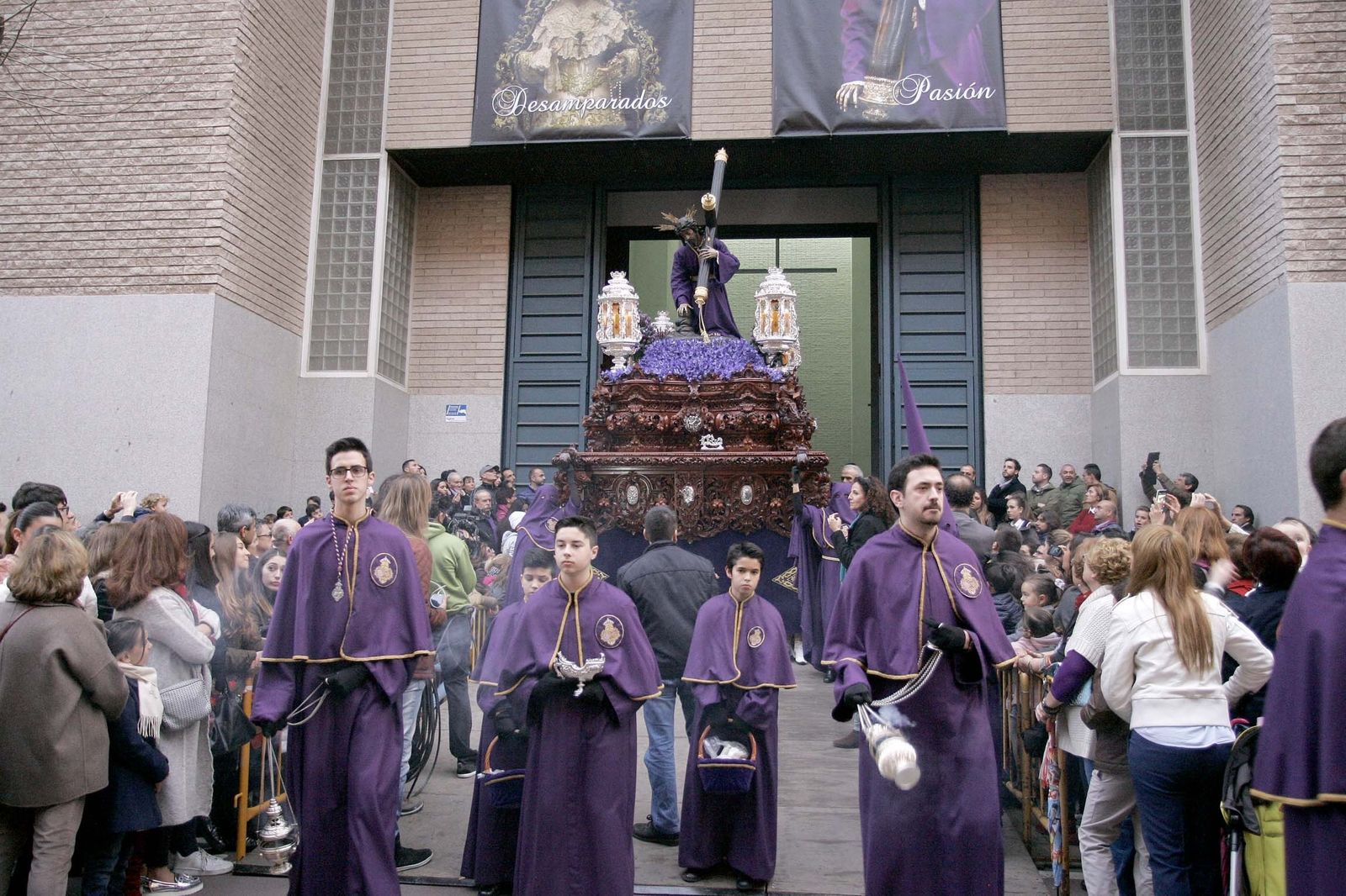 El Señor de Pasión en su salida procesional del pasado año.