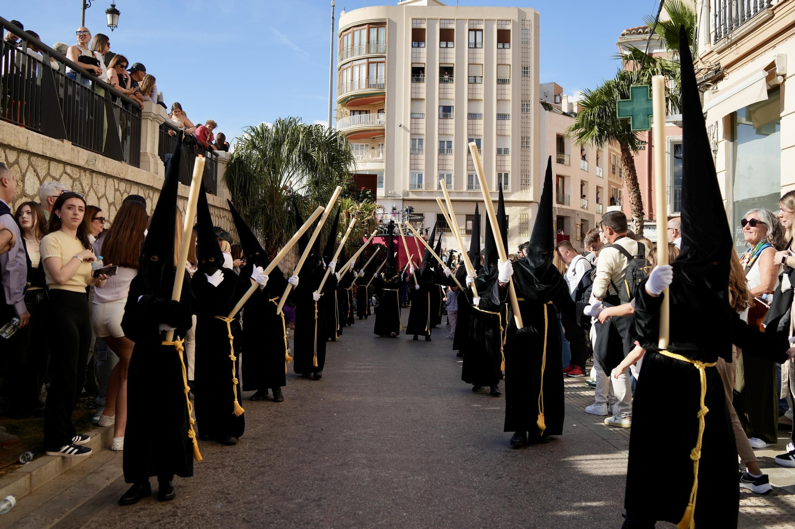 Viñeros en el Jueves Santo en Málaga, en fotos