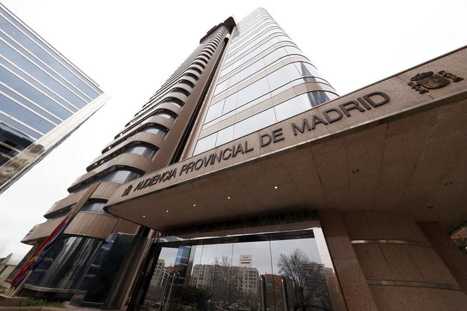 Fachada de la Audiencia Provincial de Madrid.