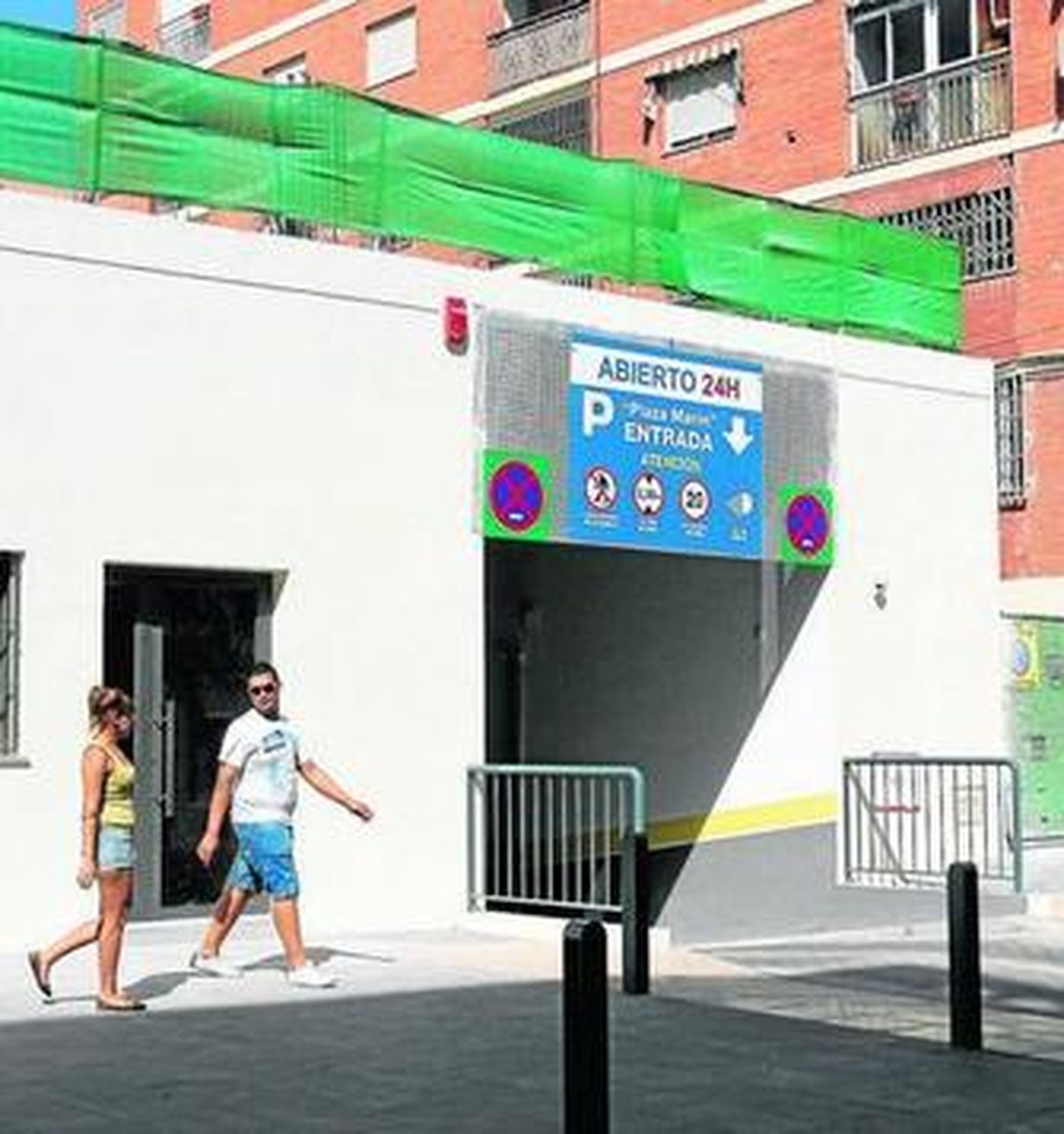 La construcción del edificio estaba prevista sobre el recién abierto parking de plaza Marín.