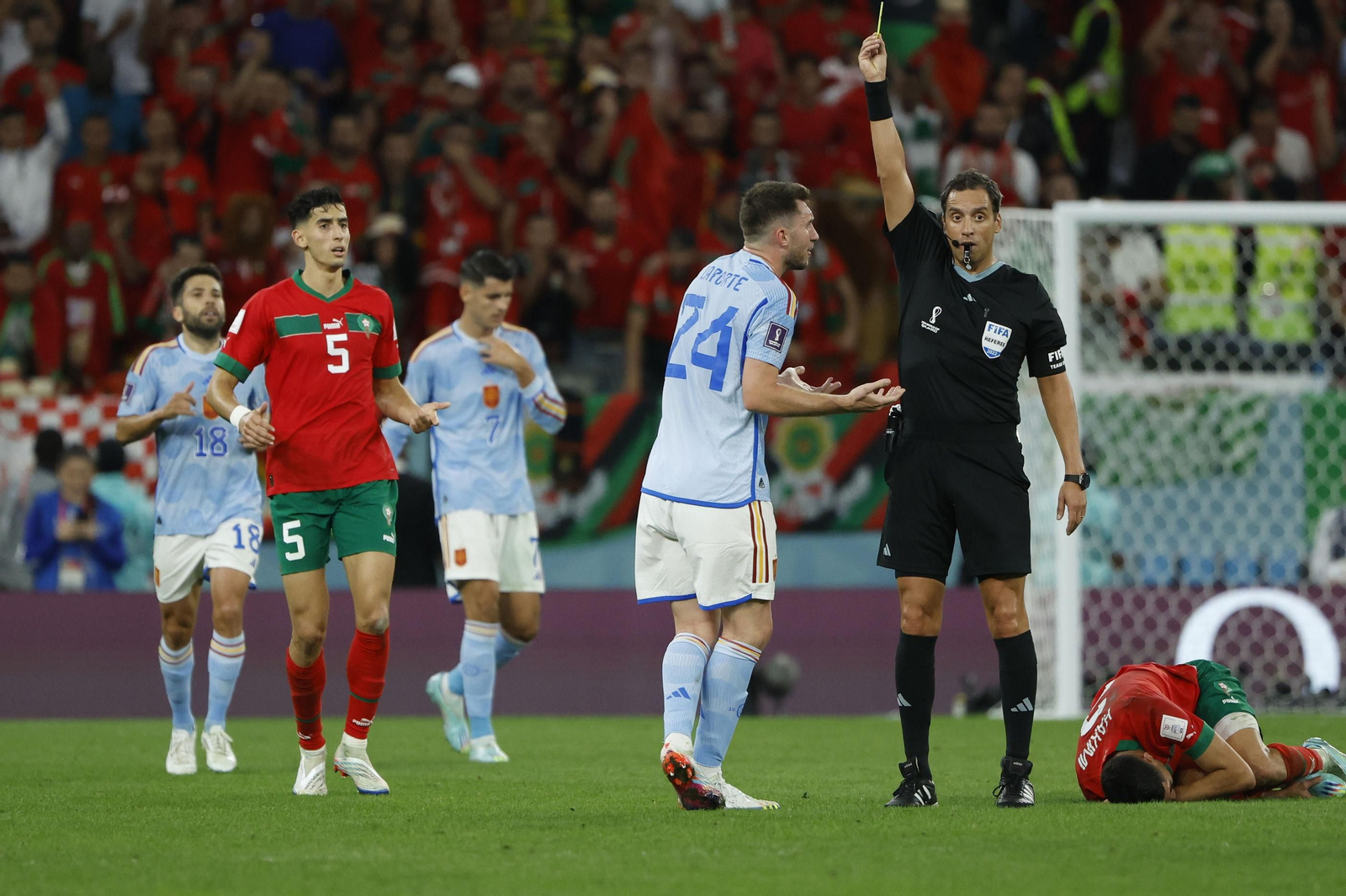 Fotos del Marruecos-España en octavos del Mundial de Qatar