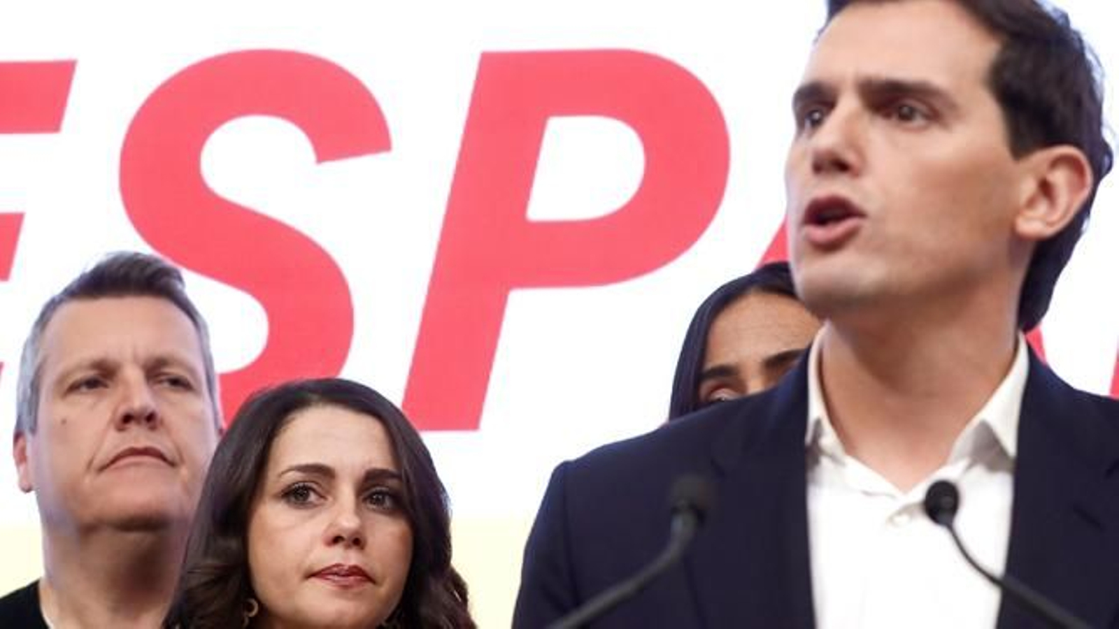 Albert Rivera, durante su intervención.