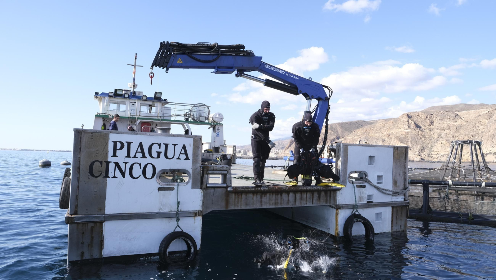 La piscifactoría de El Cañarete, en imágenes
