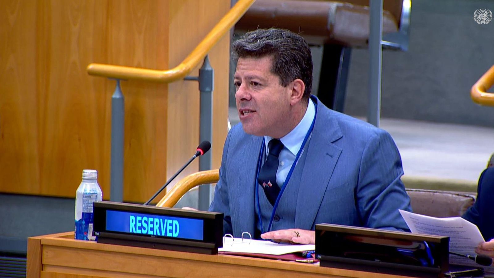 El ministro principal, Fabian Picardo, en el Comité de descolonización de la ONU