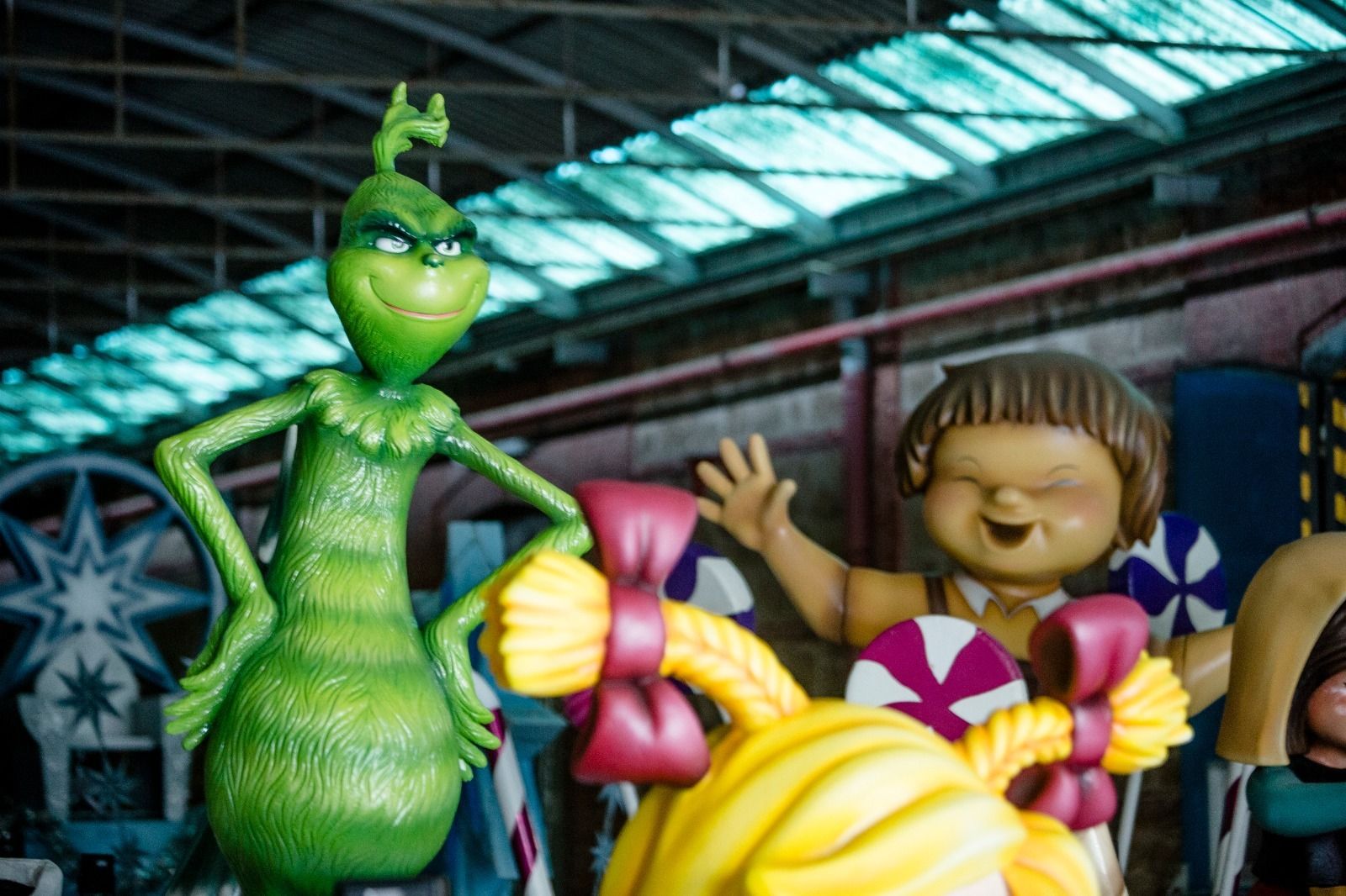 Detalle de una de las carrozas que se exhibirán este 5 de enero en la capital gaditana.