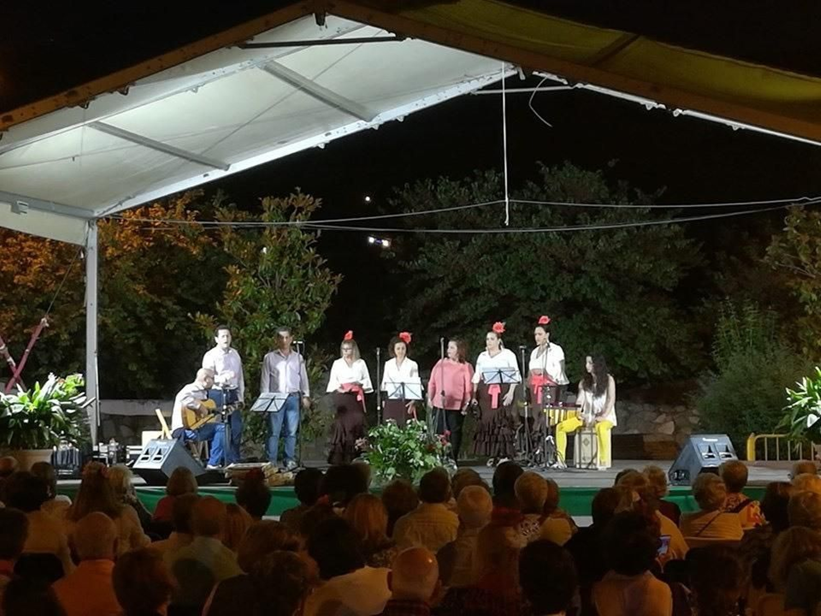 Imagen durante el Encuentro de Coros Rocieros de Monachil del año 2019