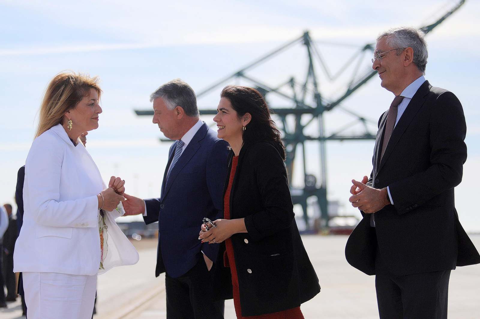 Imágenes de la inauguración de la ampliación norte del Muelle Sur del Puerto de Huelva
