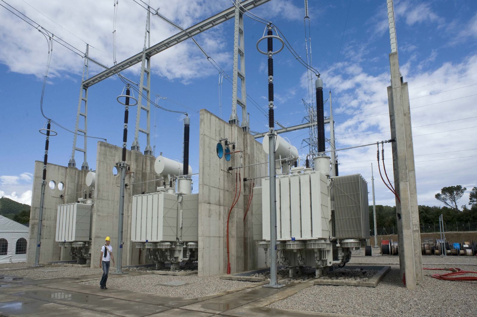 Imagen de archivo de una subestación de suministro eléctrico