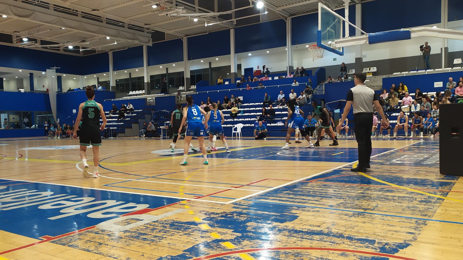 Imagen del partido de ida en Melilla.