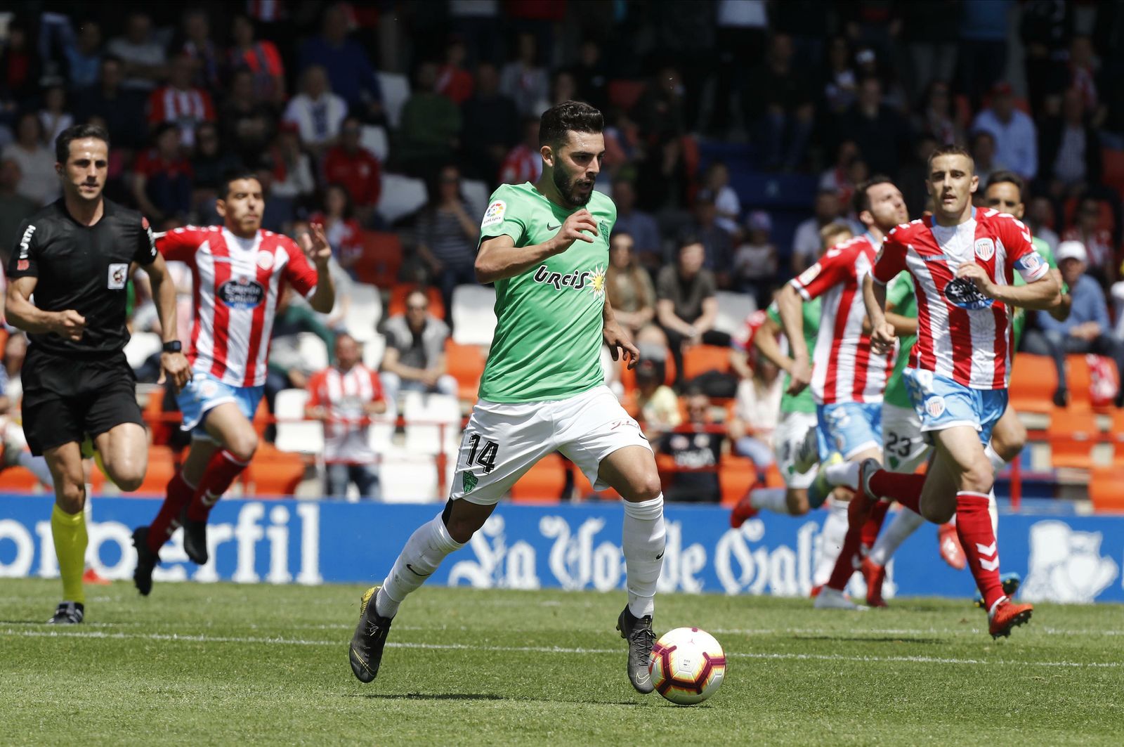 Rioja en su característica conducción en velocidad