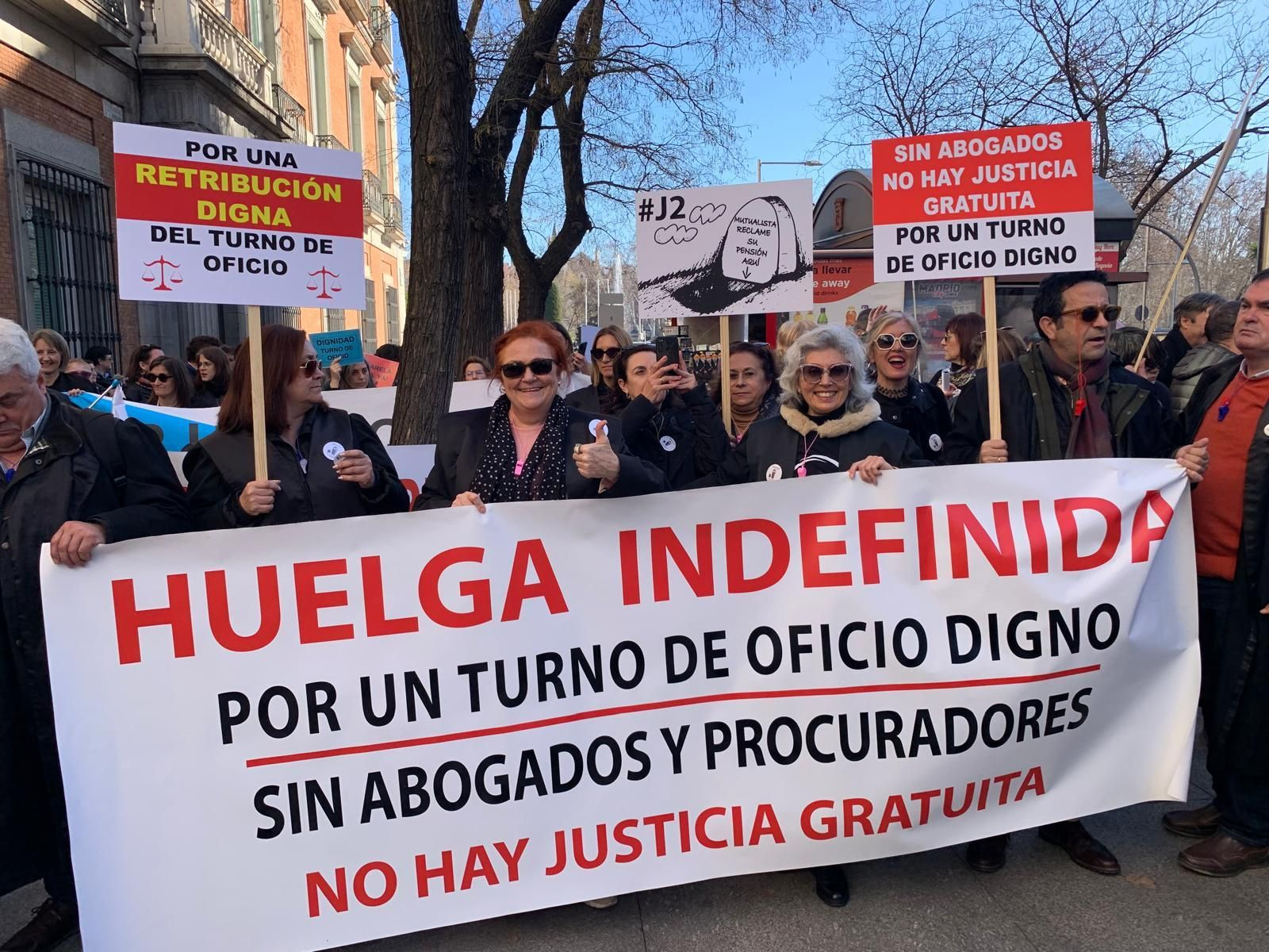 Concentración de abogados en Madrid