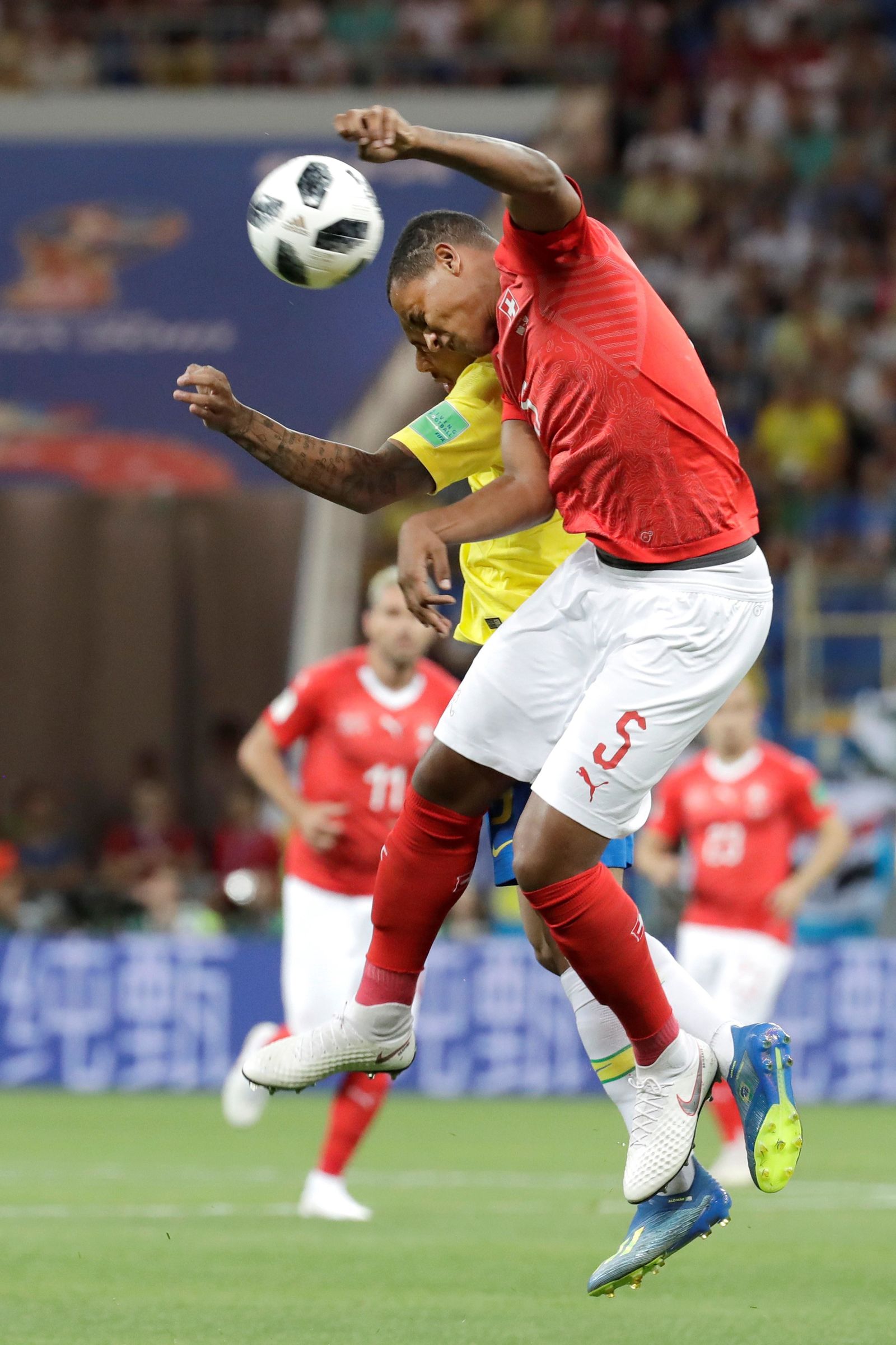 Las imágenes del Brasil-Suiza