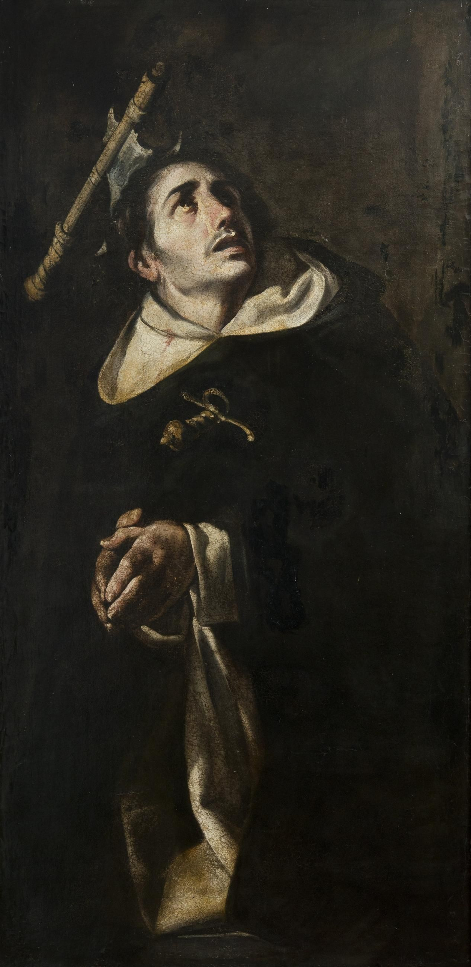 Detalle del cuadro 'San Pedro Mártir' de Antonio del Castillo.