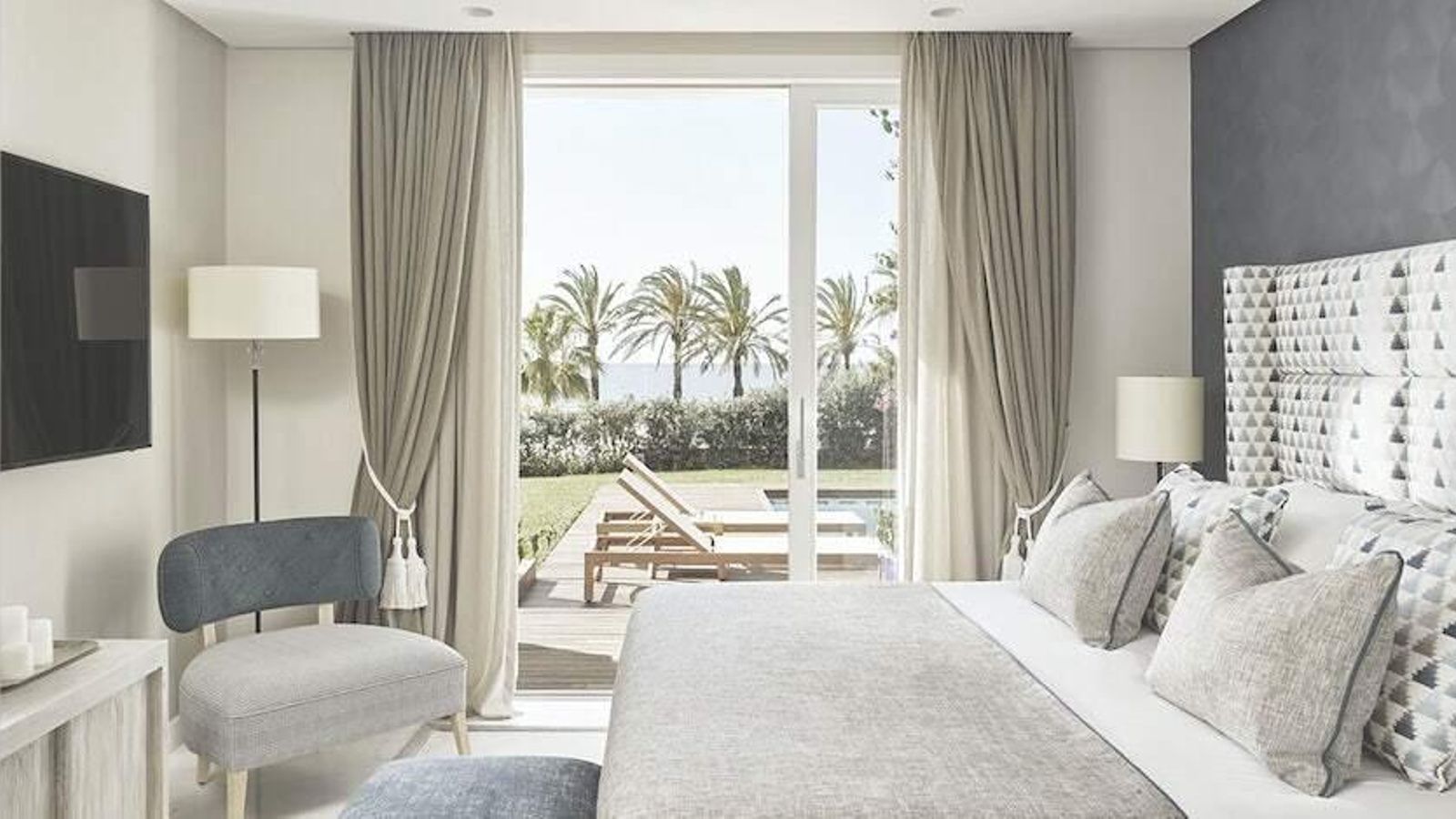 Así luce una de las habitaciones de Puente Romano en Marbella. Así luce una de las habitaciones de Puente Romano en Marbella.