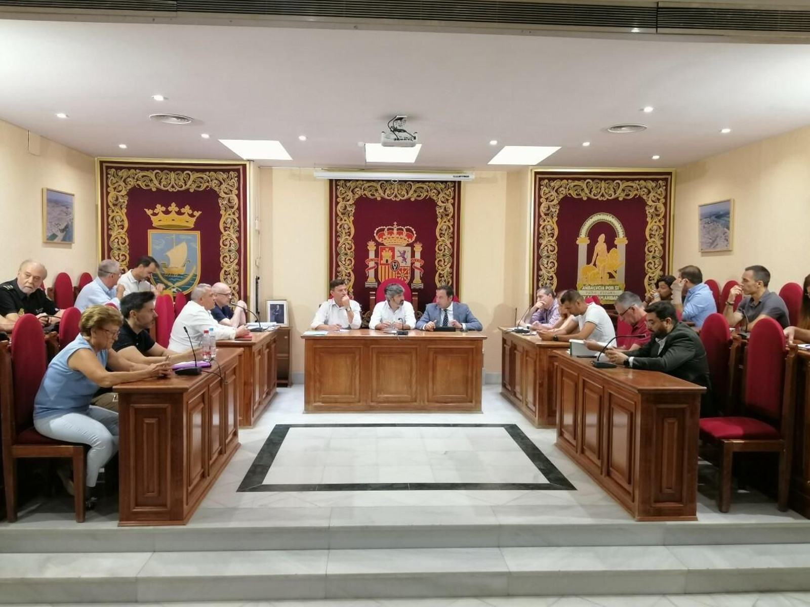 La junta local de seguridad que se ha celebrado este miércoles en el Ayuntamiento de Coria.