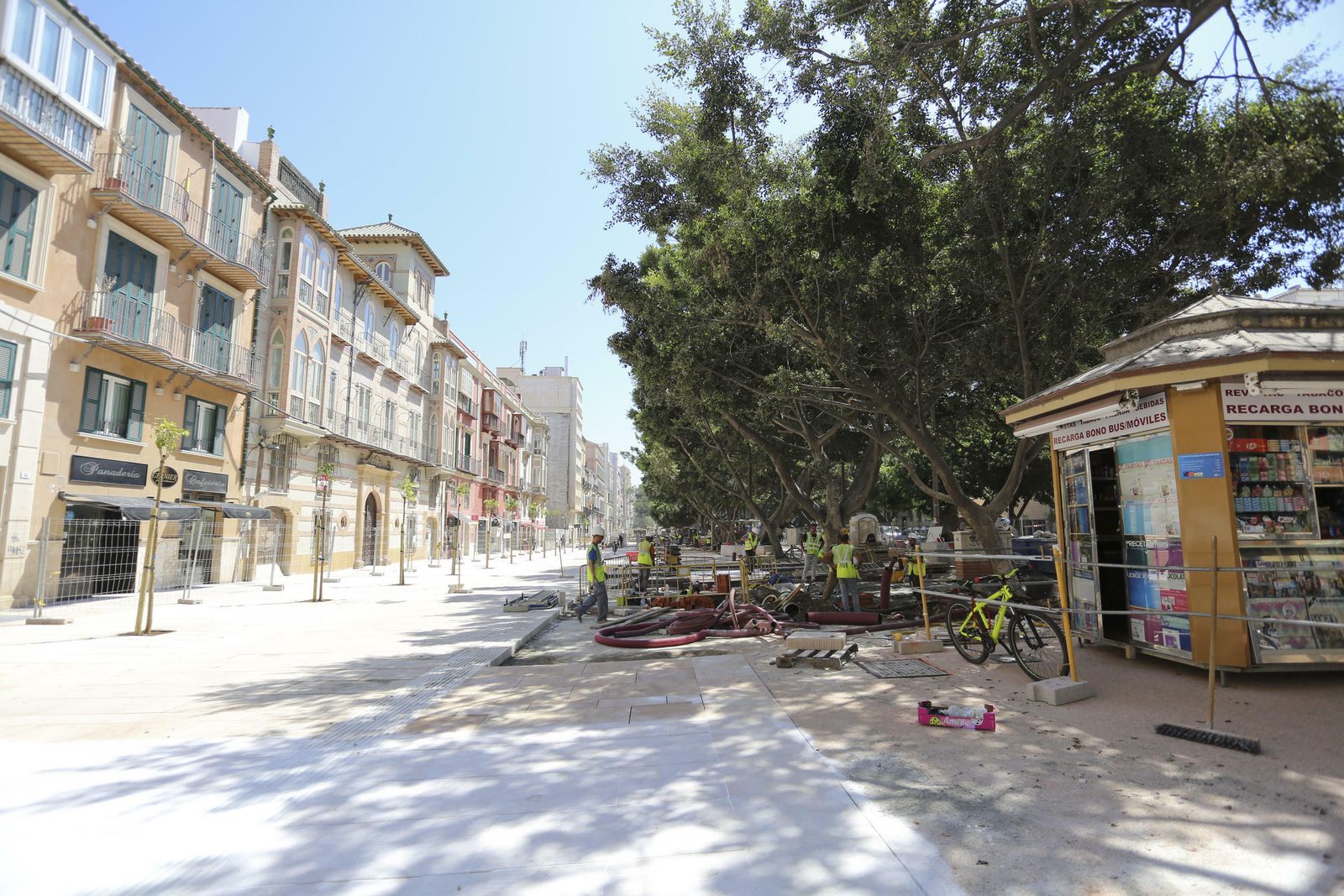 Las fotos de la peatonalización de la Alameda Principal de Málaga