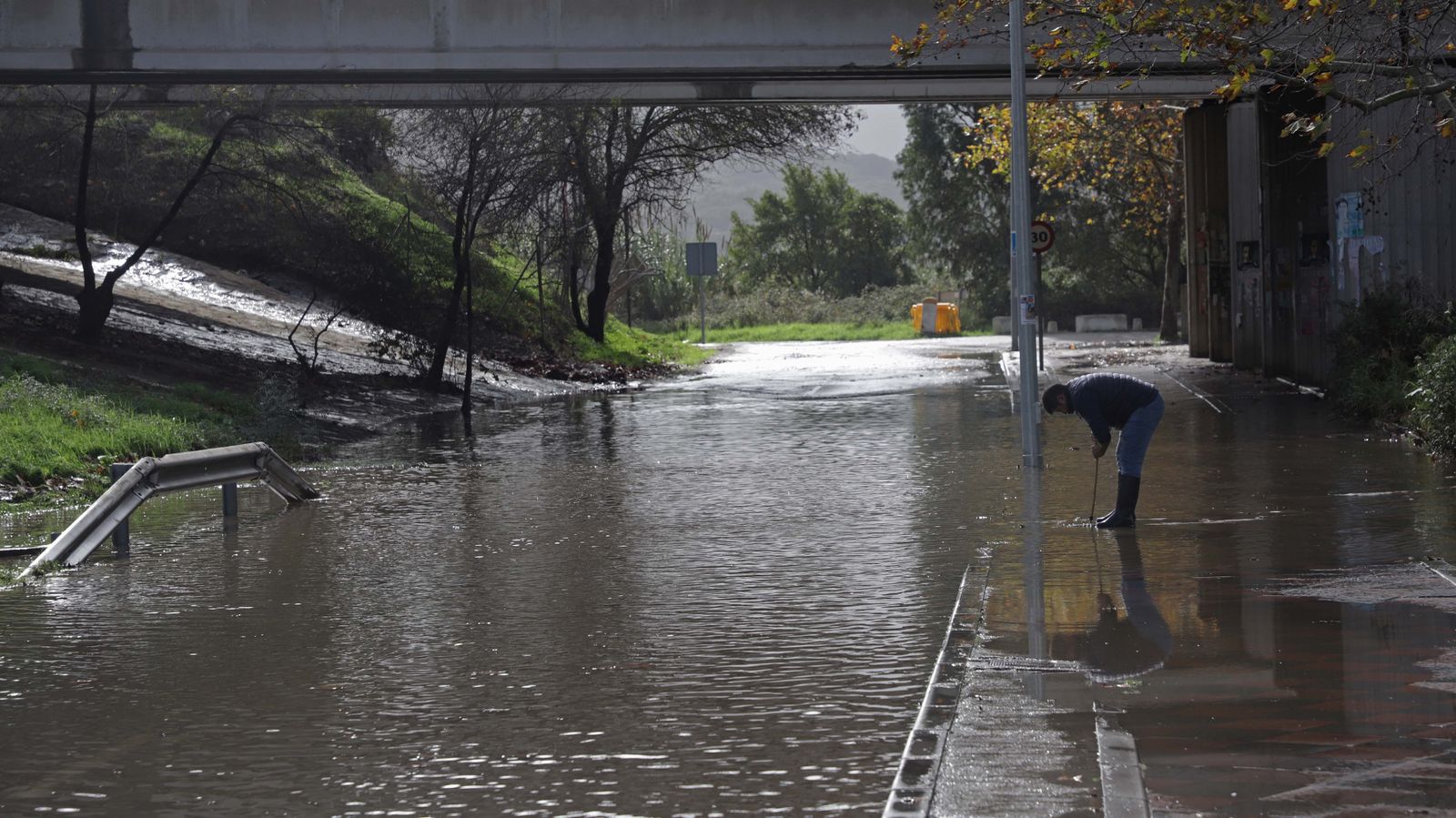 Fotos de los desperfectos provocados por la borrasca Efraín en el Campo de Gibraltar