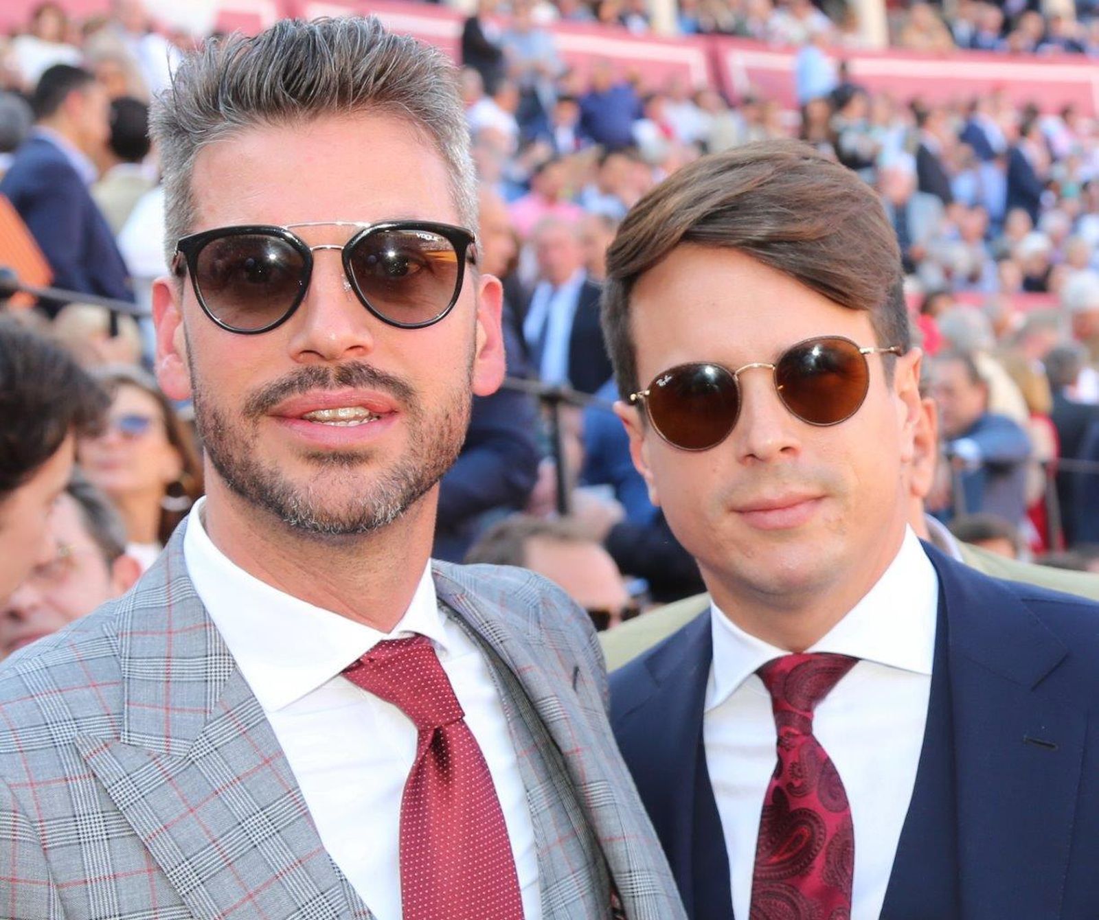 René Ramos (hermano del jugador del Real Madrid Sergio Ramos) y Manuel Manzanares, rejoneador